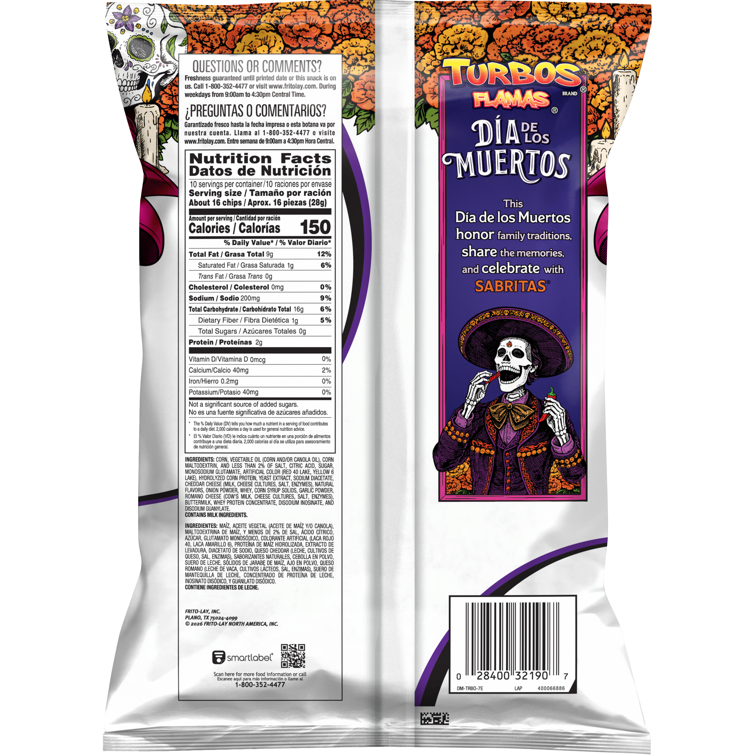 Sabritas, Turbos, Flamas, Flavored Corn Snacks thumbnail