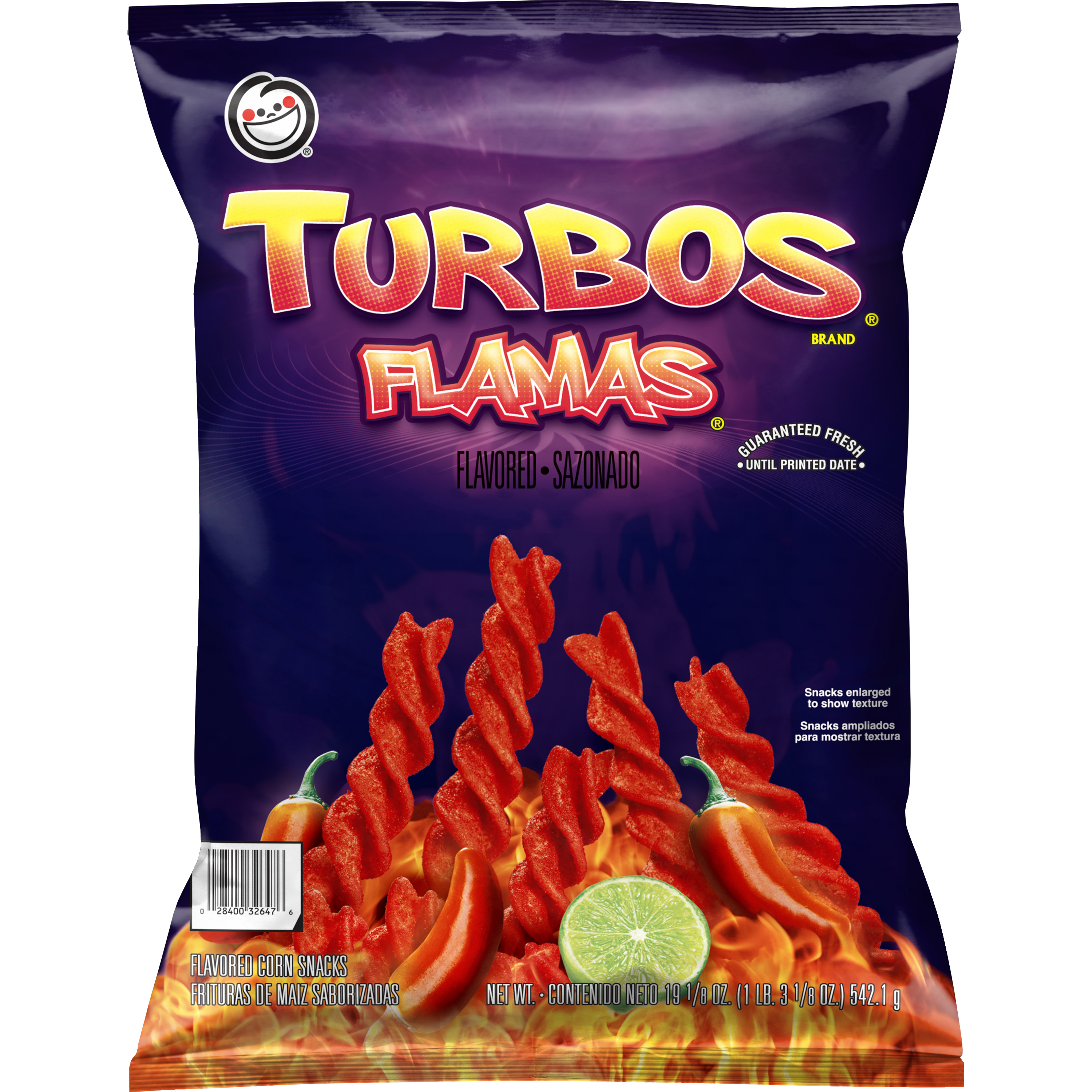 Sabritas, Turbos, Flamas, Flavored Corn Snacks