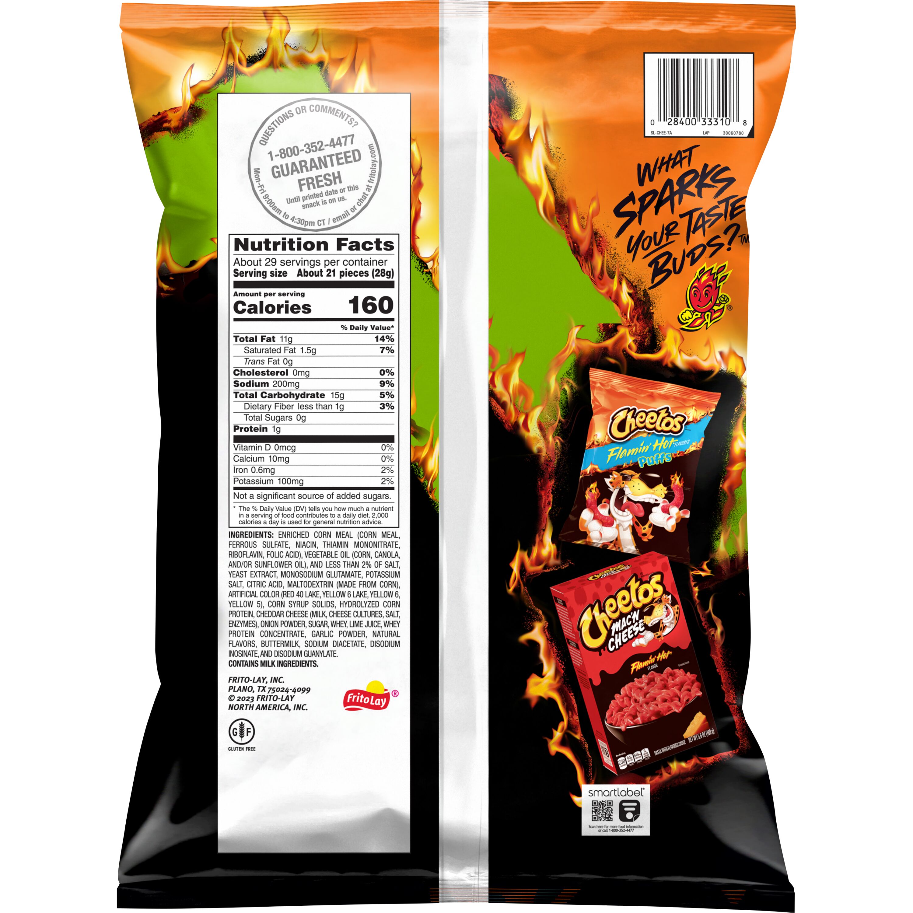 Cheetos, Crunchy, Flamin' Hot Limon Flavored, Cheese Flavored Snacks thumbnail