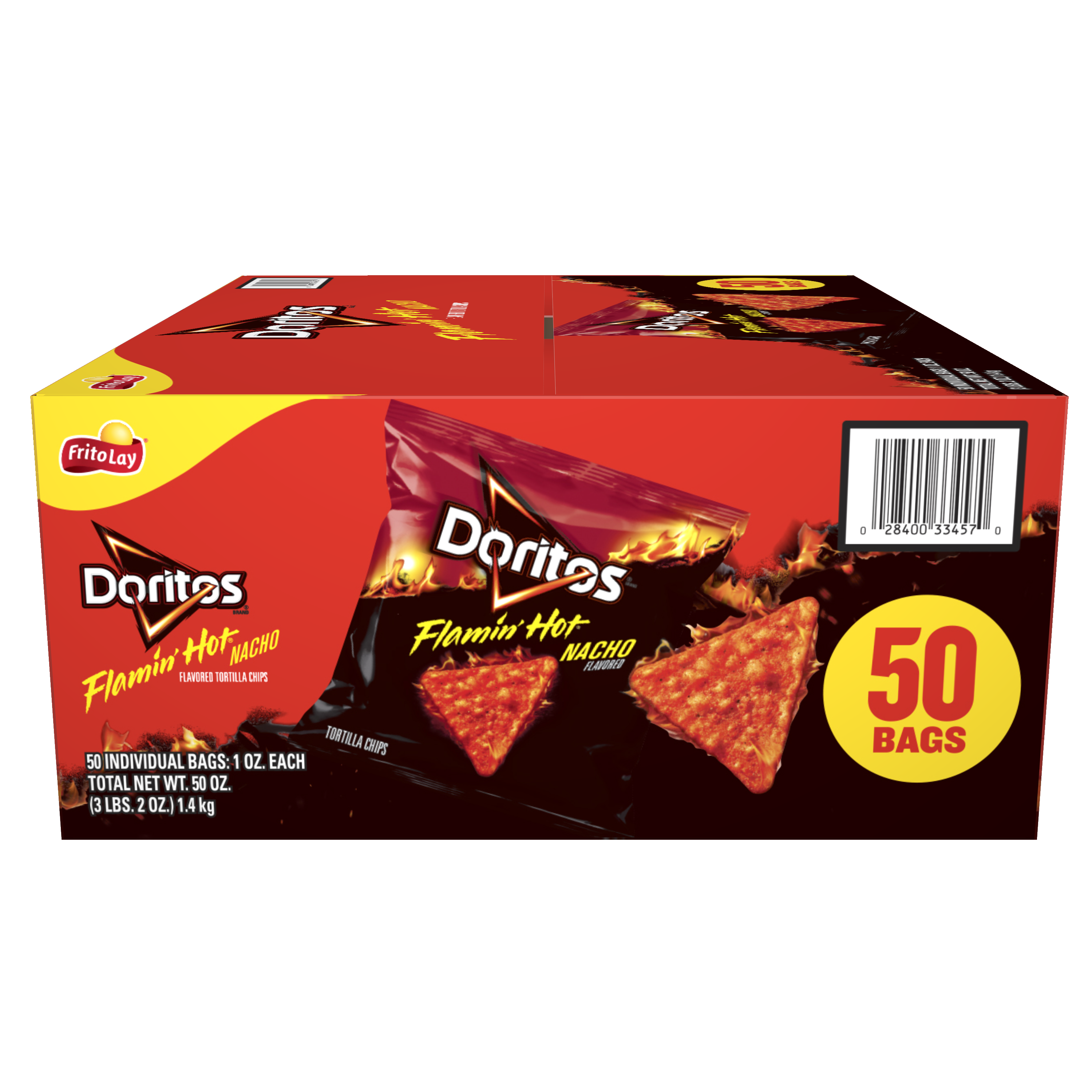 Doritos, Flamin' Hot Nacho Flavored, Tortilla Chips