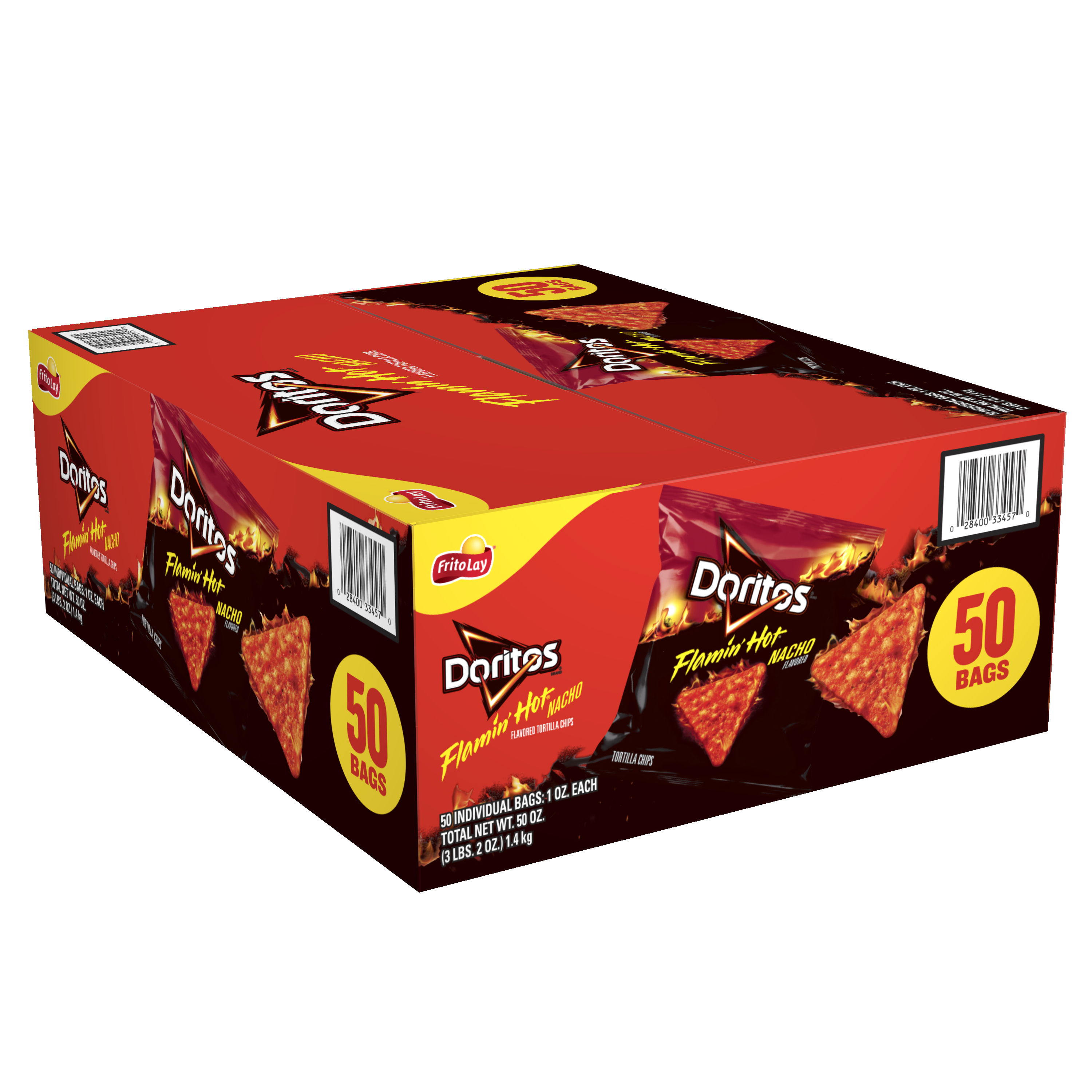 Doritos, Flamin' Hot Nacho Flavored, Tortilla Chips thumbnail