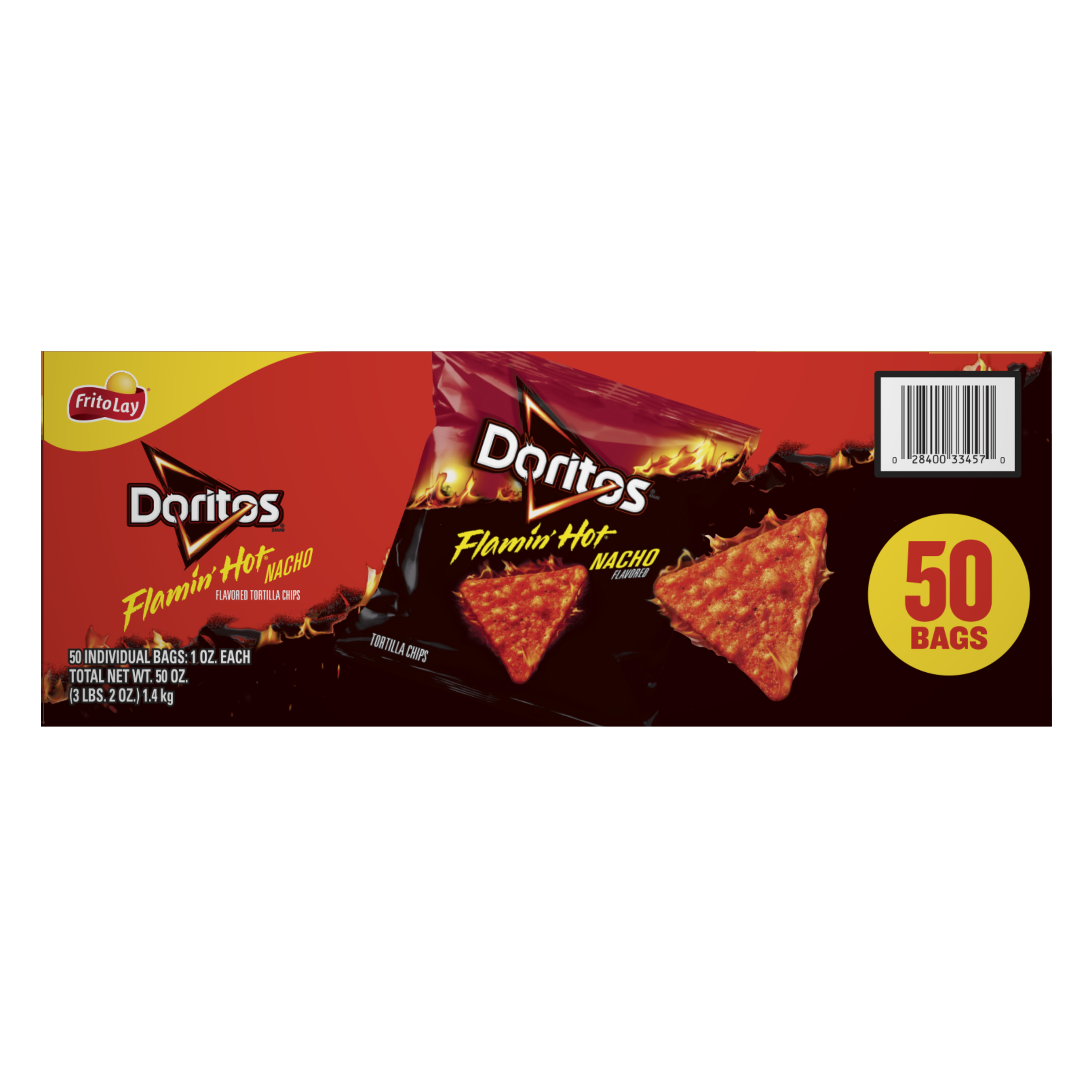 Doritos, Flamin' Hot Nacho Flavored, Tortilla Chips thumbnail