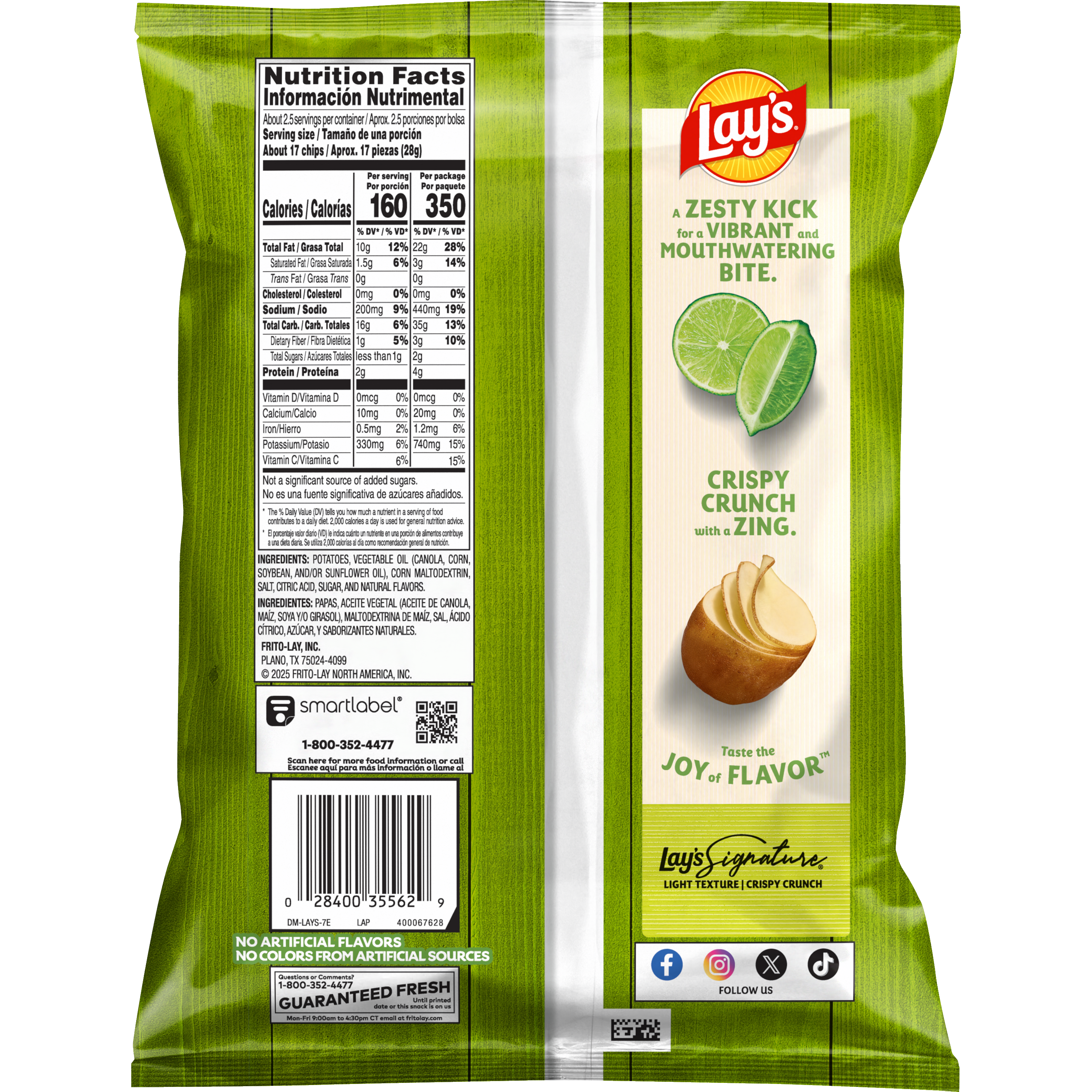 Lay's, Limon Flavored, Potato Chips thumbnail
