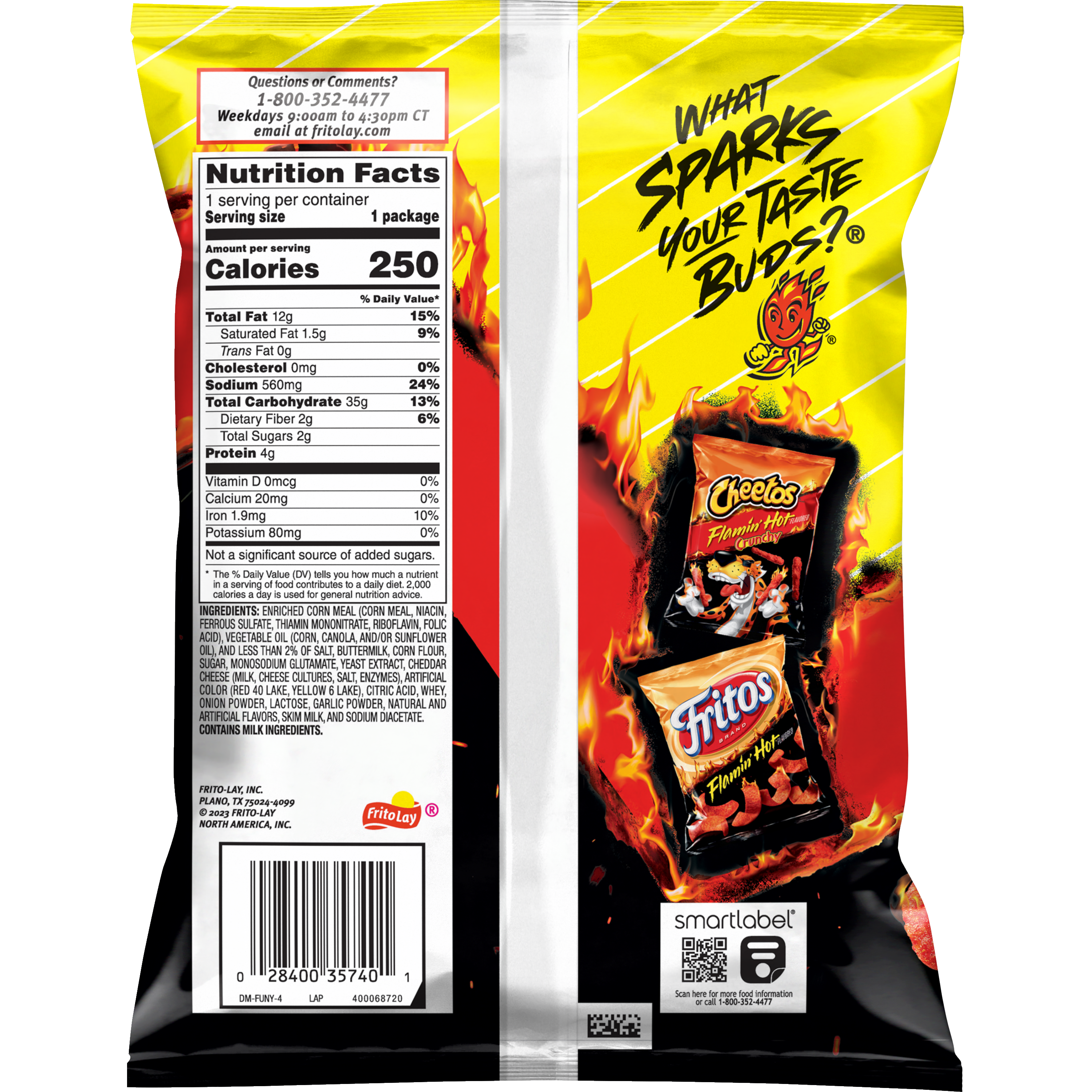 Funyuns, Flamin' Hot Flavored, Onion Flavored Rings thumbnail