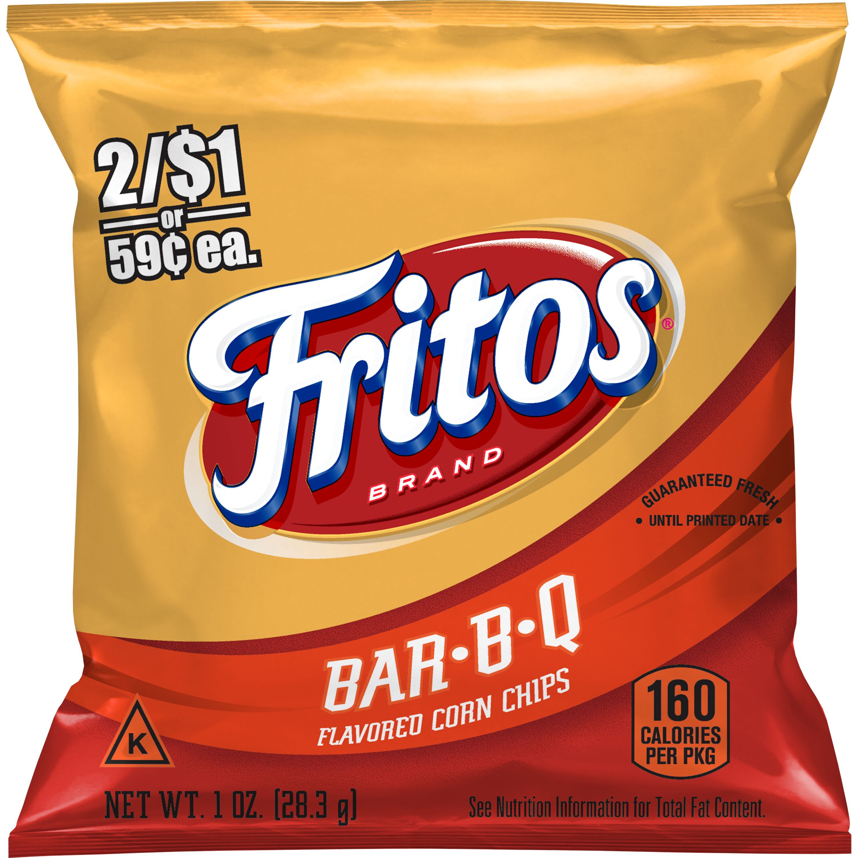 Fritos, Bar-B-Q Flavored, Corn Chips