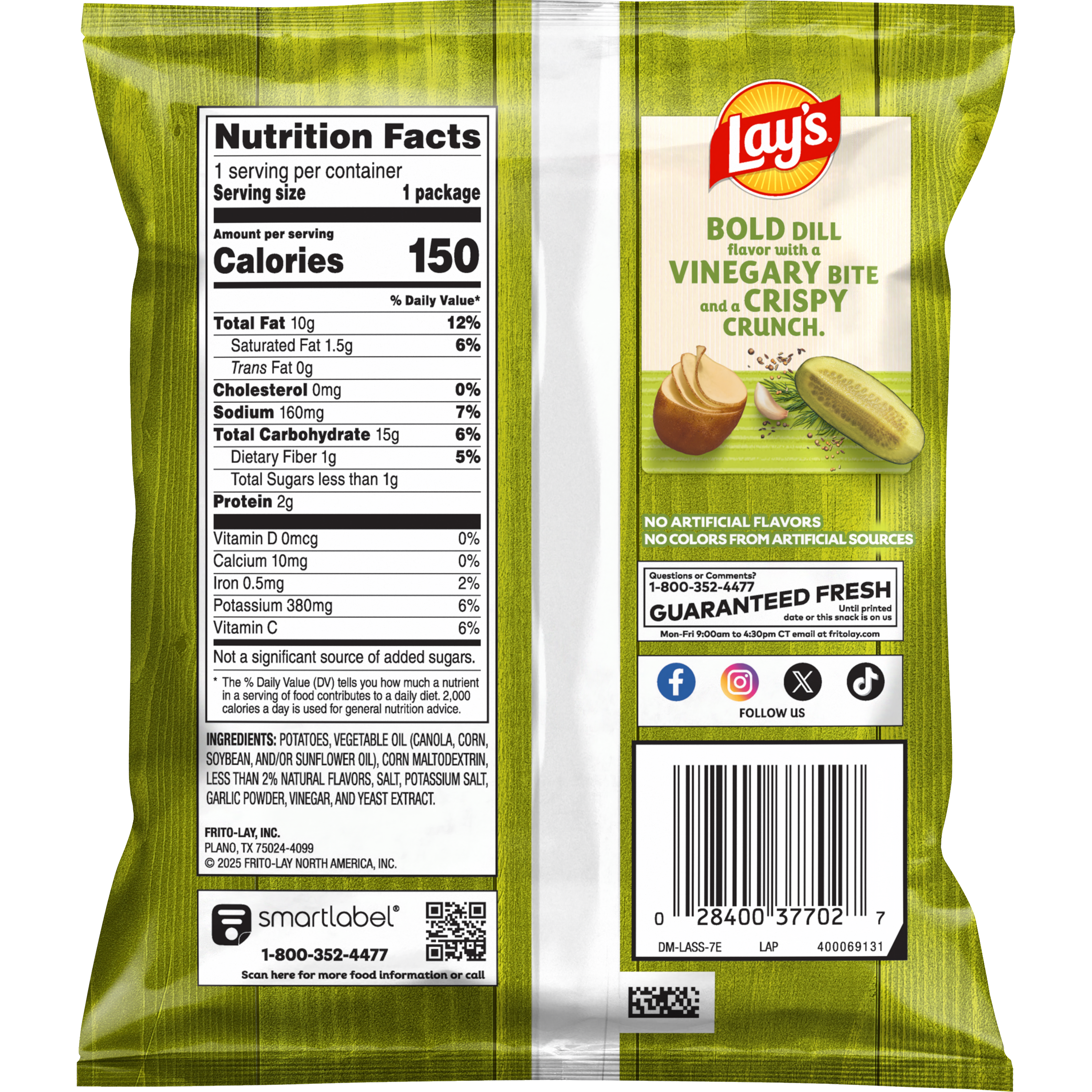 Lay's, Dill Pickle Flavored, Potato Chips thumbnail