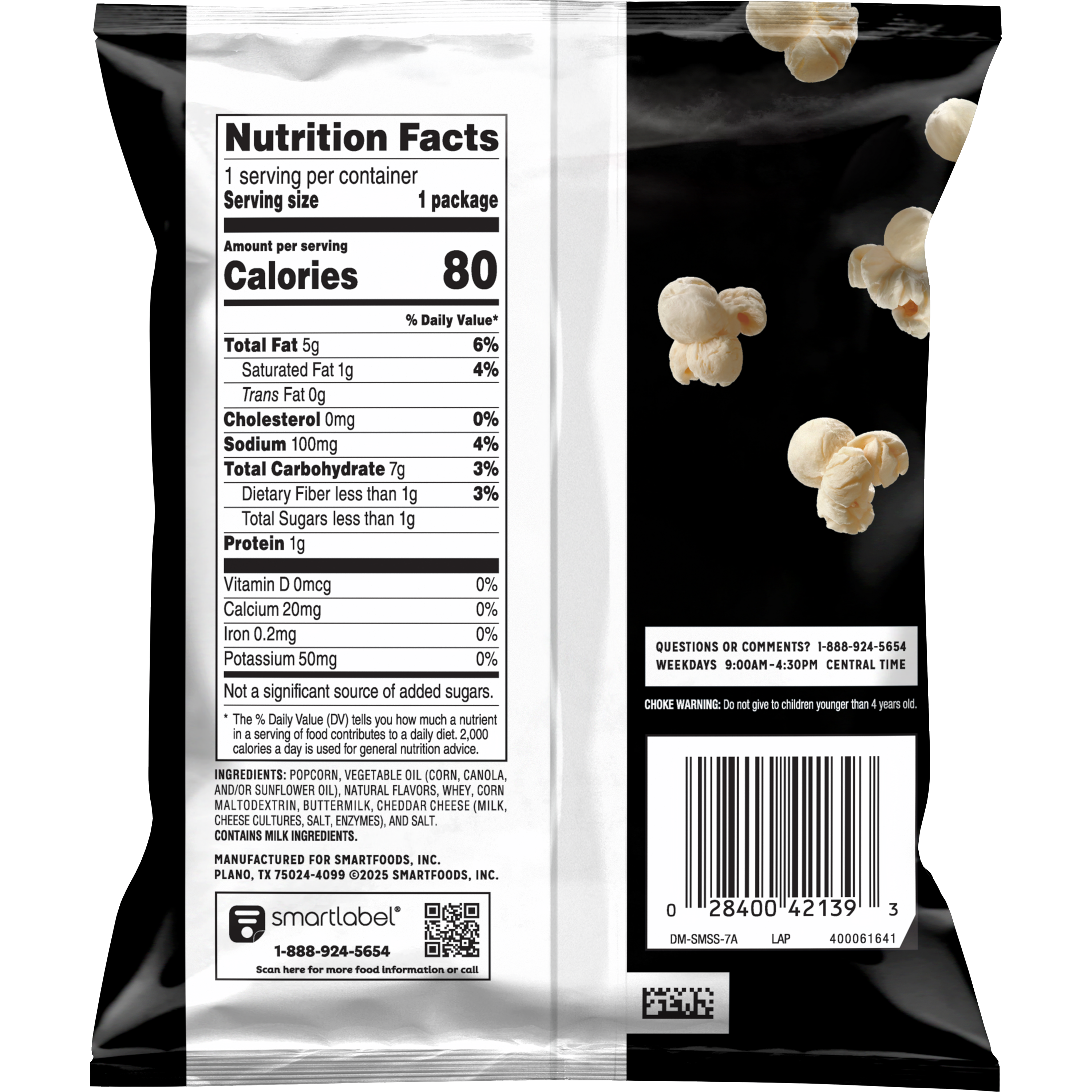 Smartfood, White Cheddar Flavored, Popcorn thumbnail
