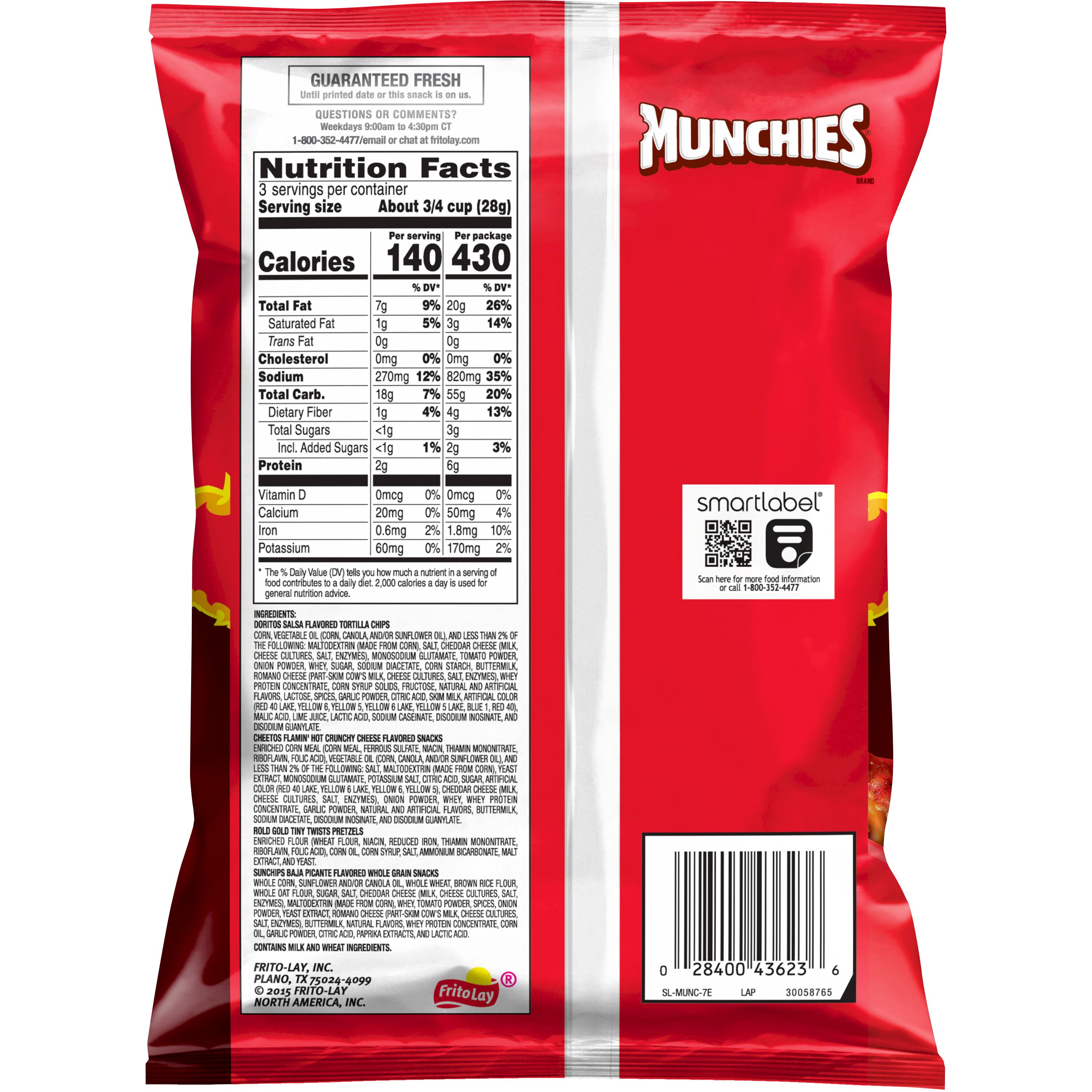 Munchies, Flamin' Hot Flavored, Snack Mix thumbnail
