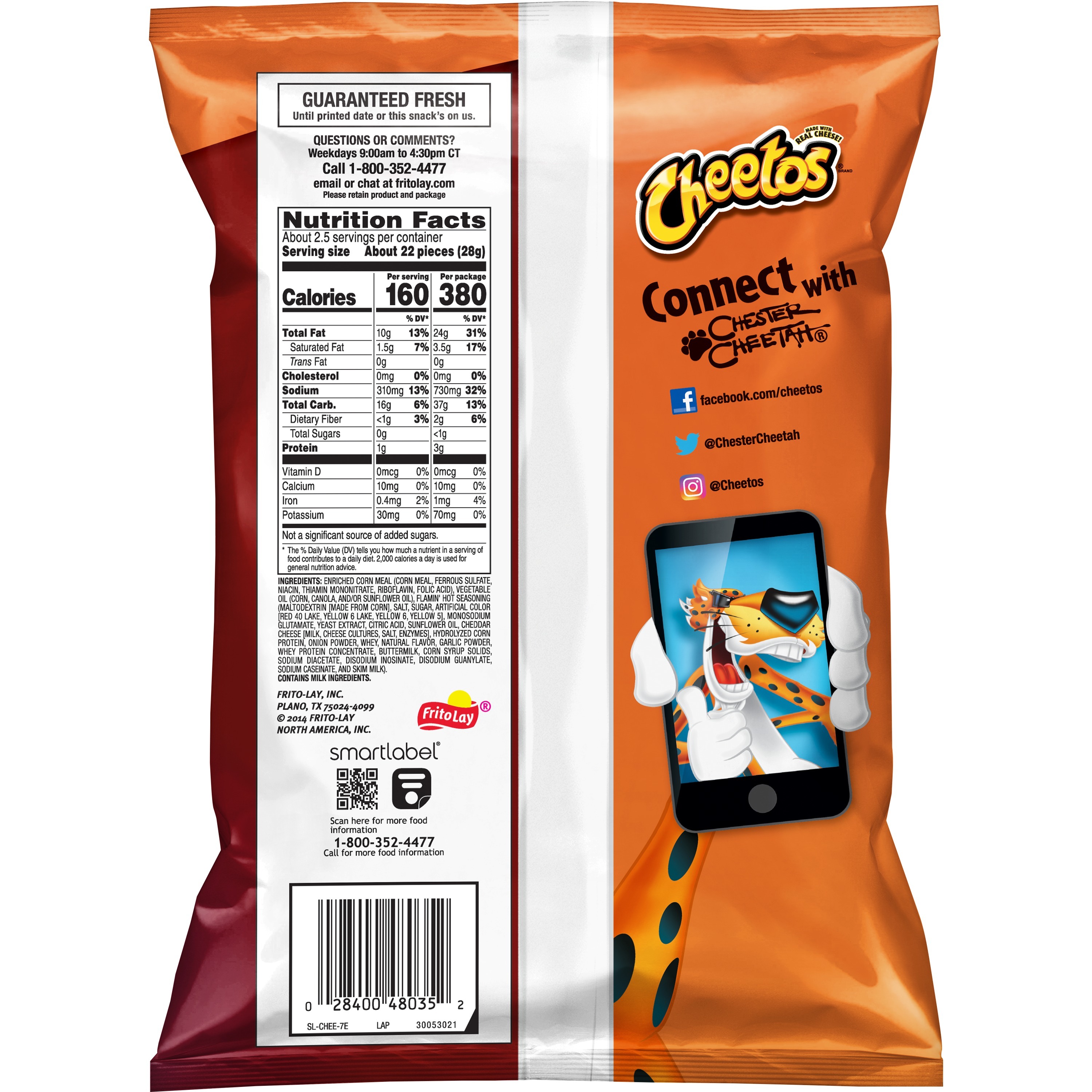 Cheetos, Bag Of Bones, Flamin' Hot Flavored, Cheese Flavored Snacks thumbnail