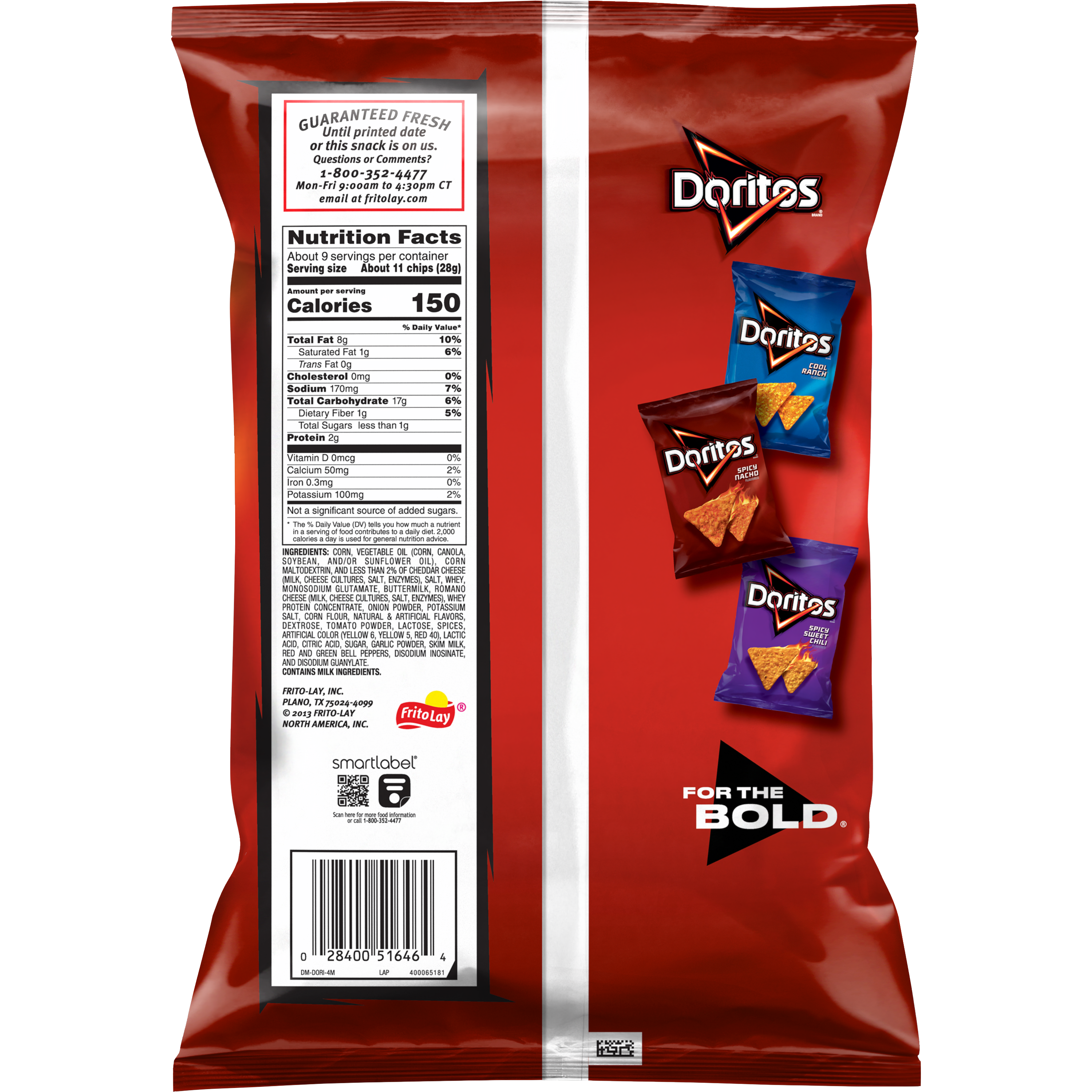 Doritos, Nacho Cheese Flavored, Tortilla Chips thumbnail