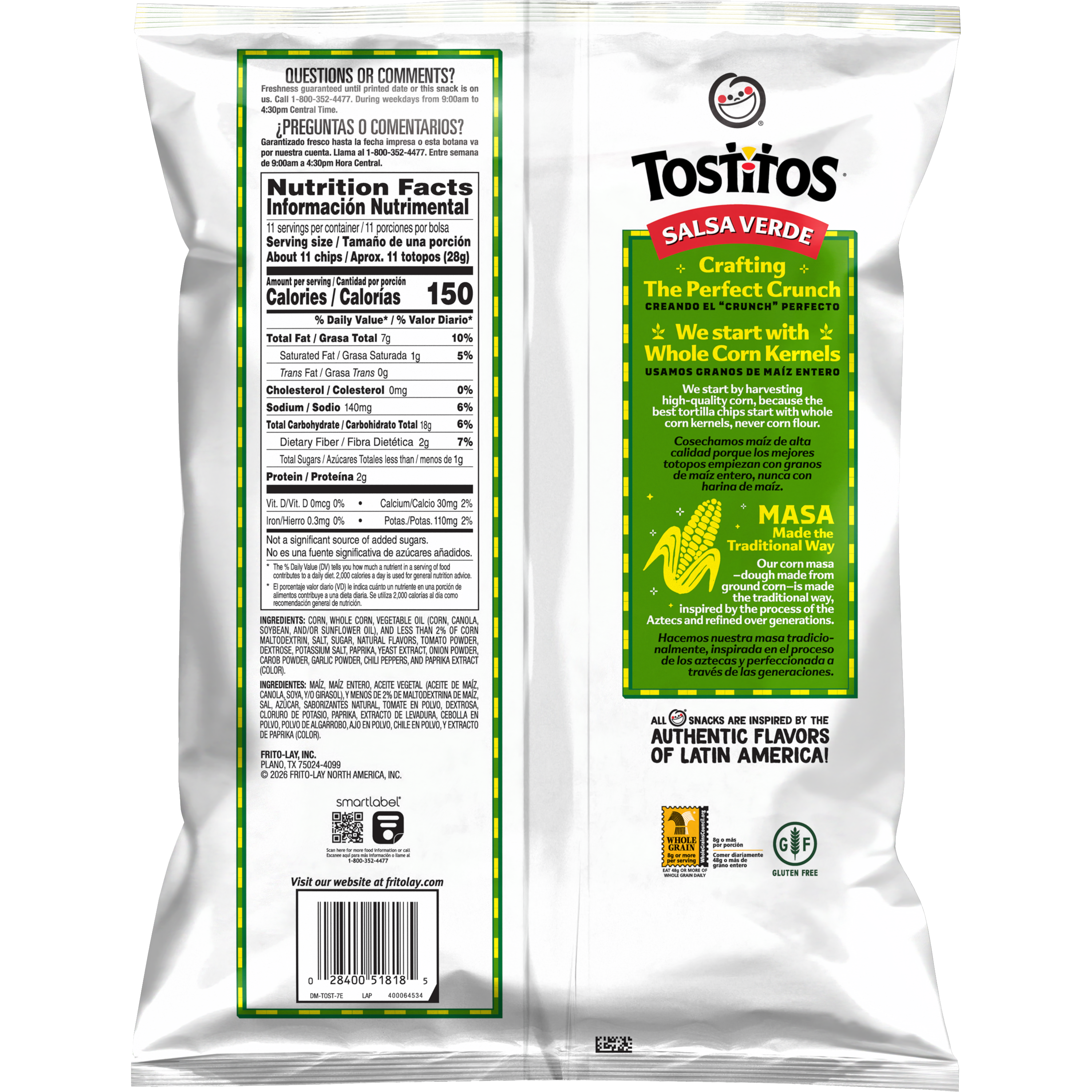 Tostitos, Salsa Verde Flavored, Tortilla Chips thumbnail