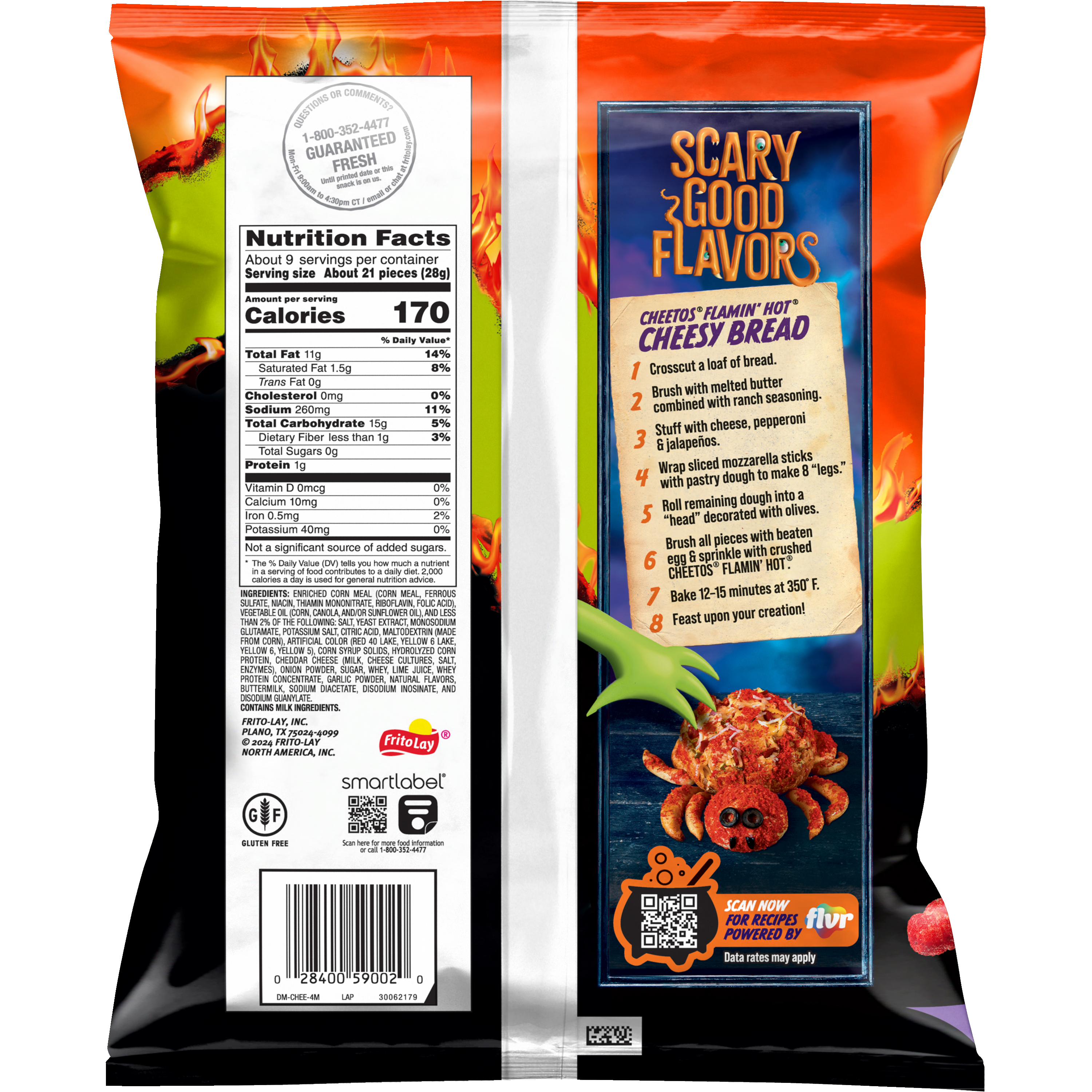 Cheetos, Crunchy, Flamin' Hot Limon Flavored, Cheese Flavored Snacks thumbnail