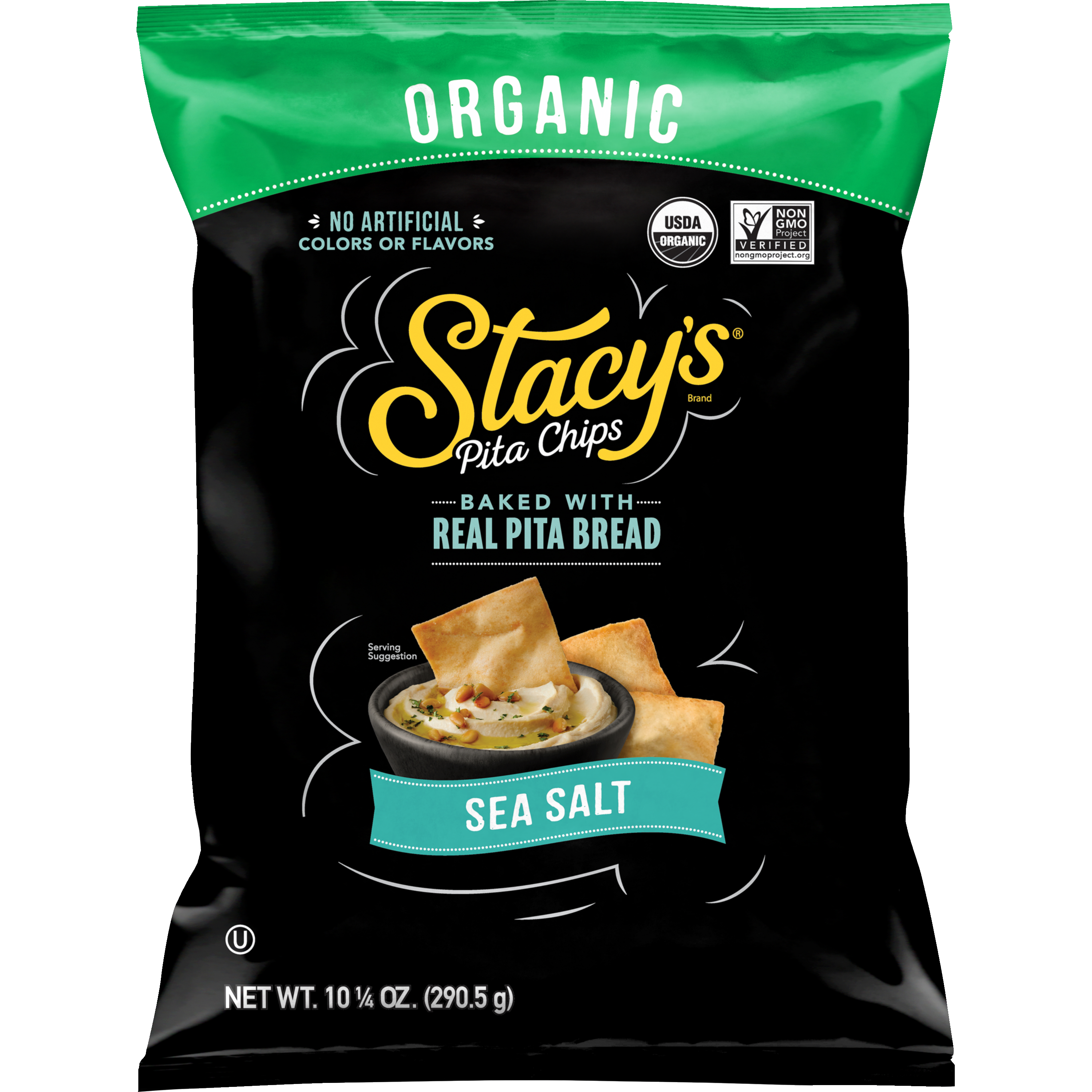 Stacy's, Baked, Organic, Sea Salt, Pita Chips