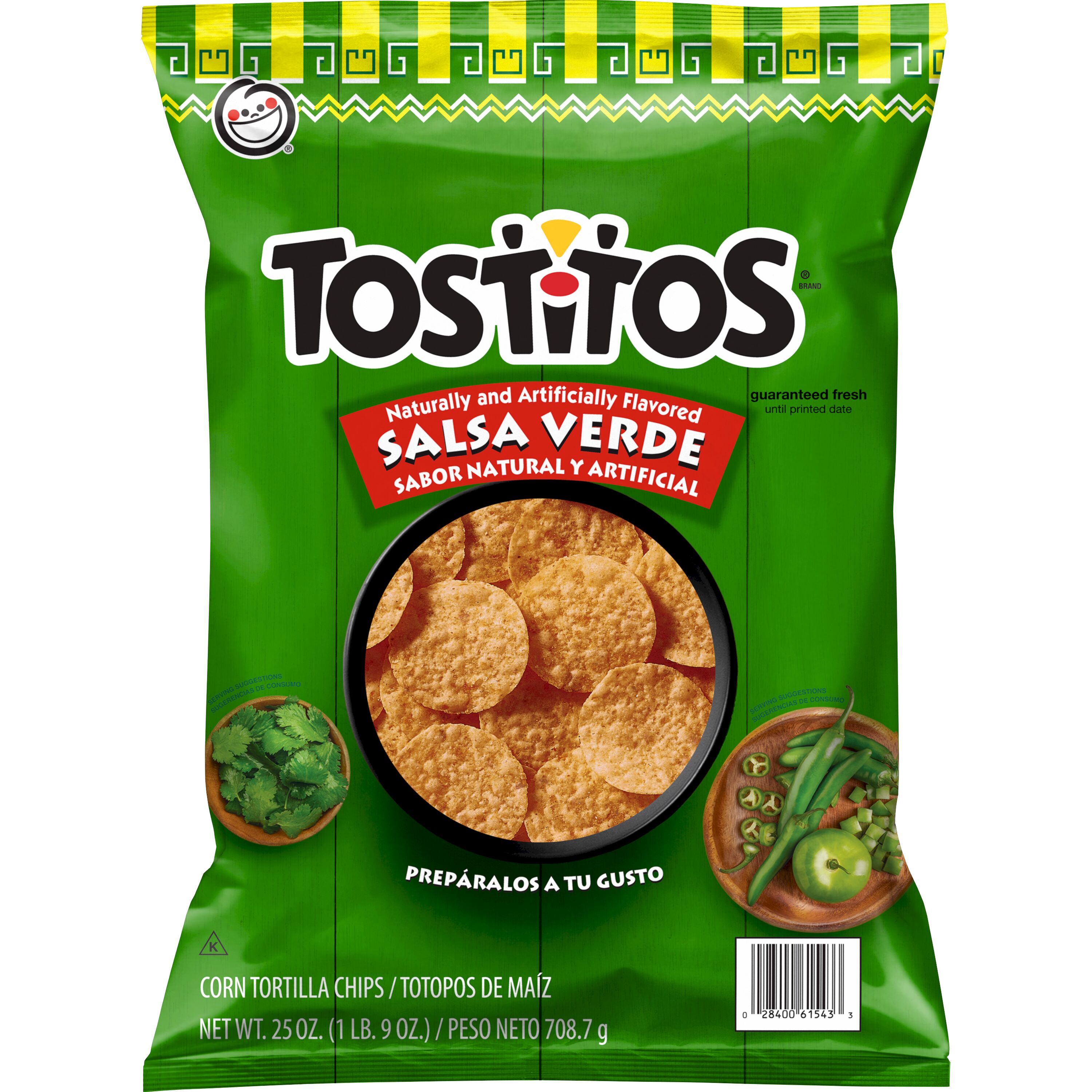 Tostitos, Salsa Verde Naturally And Artificially Flavored, Corn Tortilla Chips