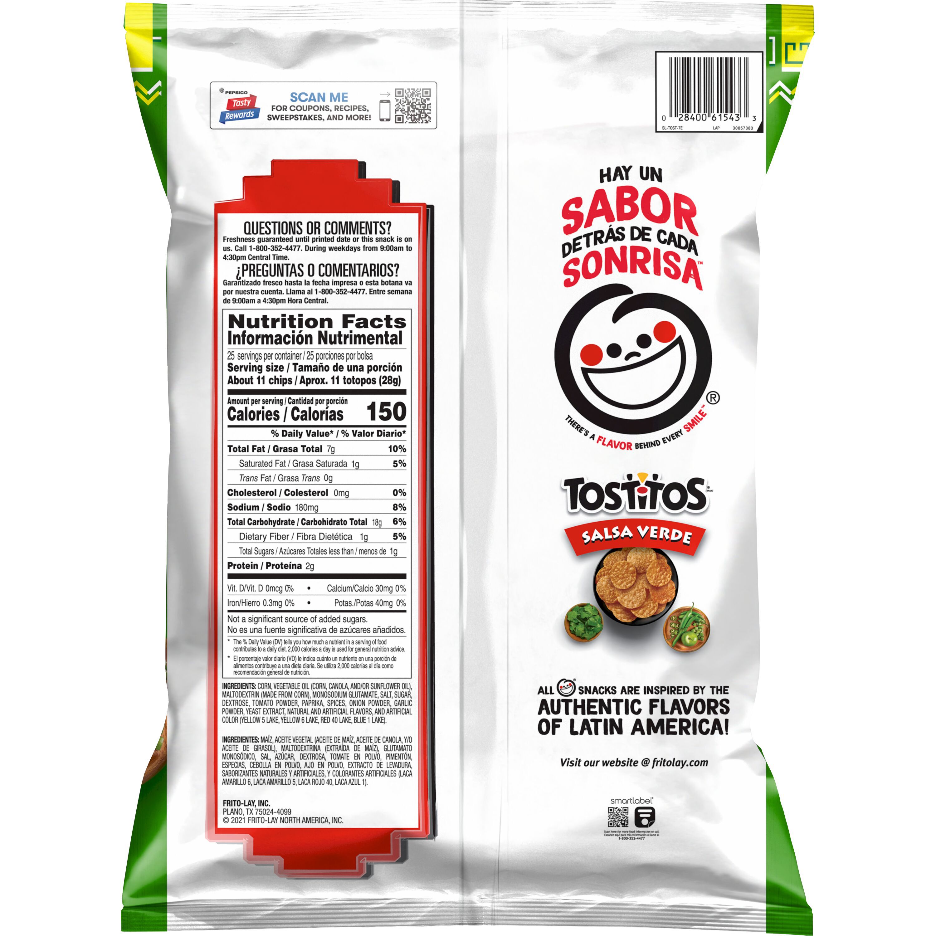 Tostitos, Salsa Verde Naturally And Artificially Flavored, Corn Tortilla Chips thumbnail