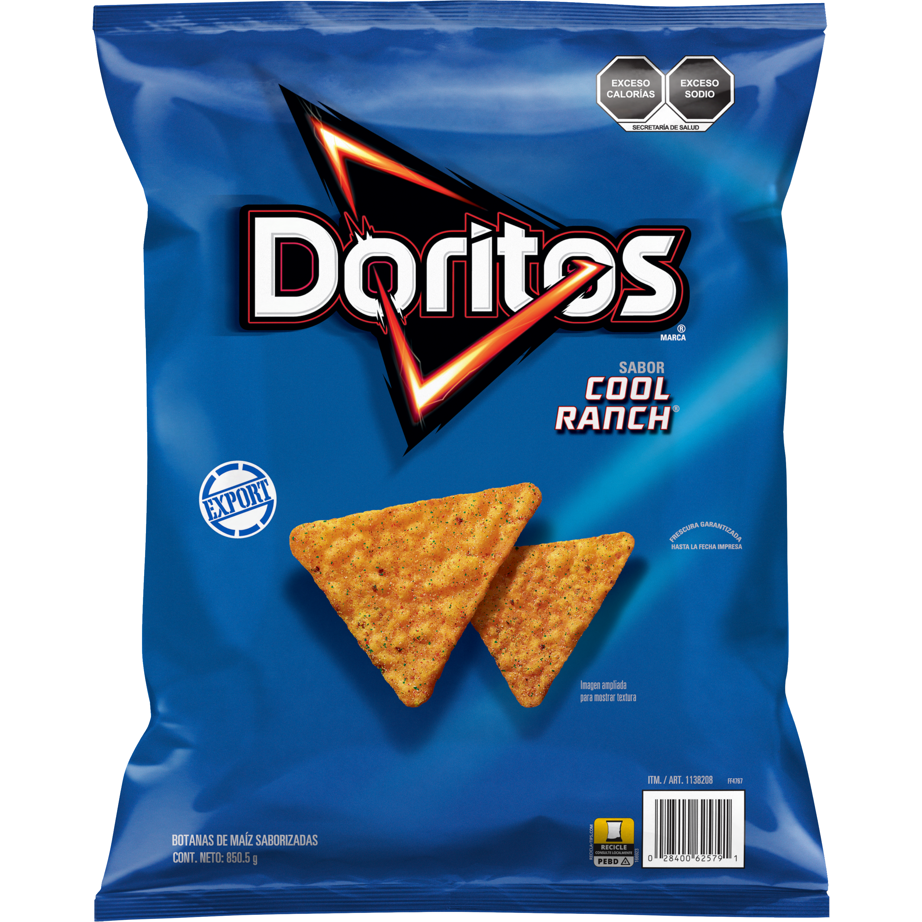 Doritos, Cool Ranch Flavored, Tortilla Chips