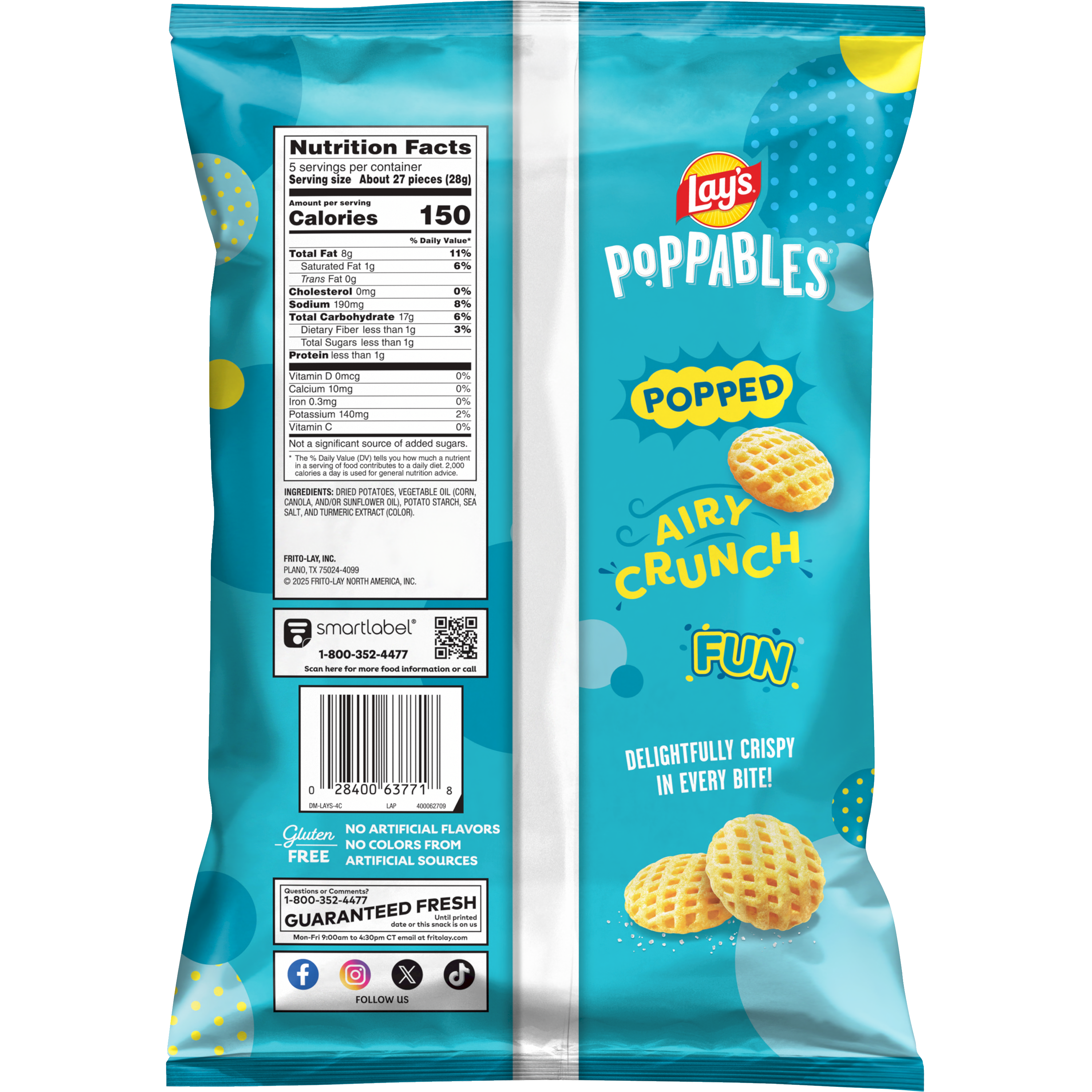 Lay's, Poppables, Sea Salt, Potato Snacks thumbnail