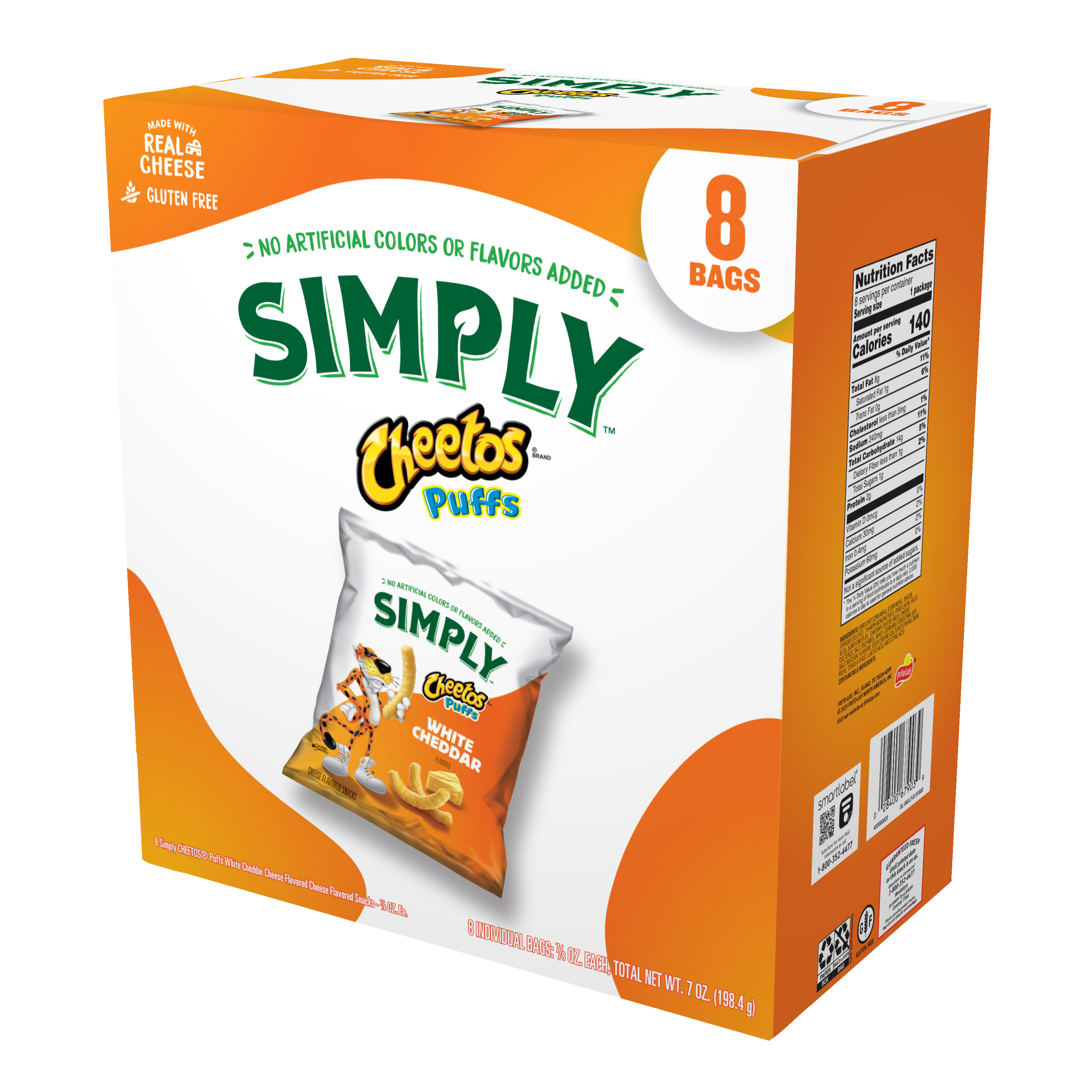 Cheetos, Simply, Puffs, White Cheddar, Cheese Flavored Snacks thumbnail