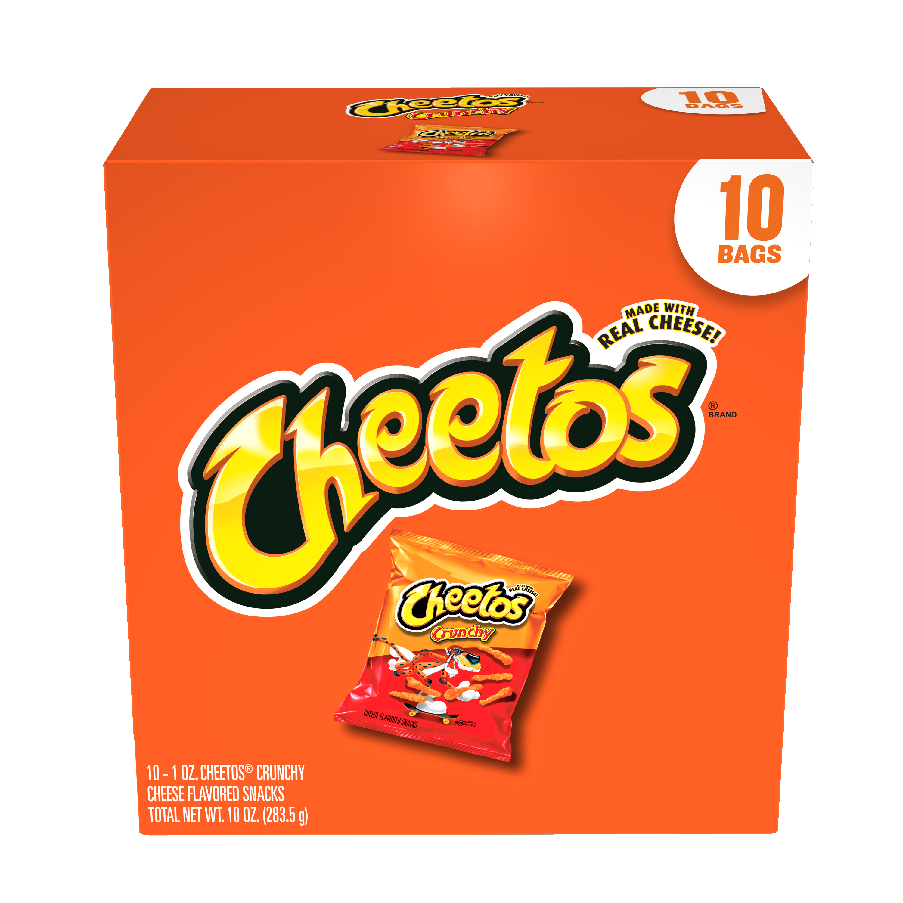 Cheetos, Crunchy, Cheese Flavored Snacks
