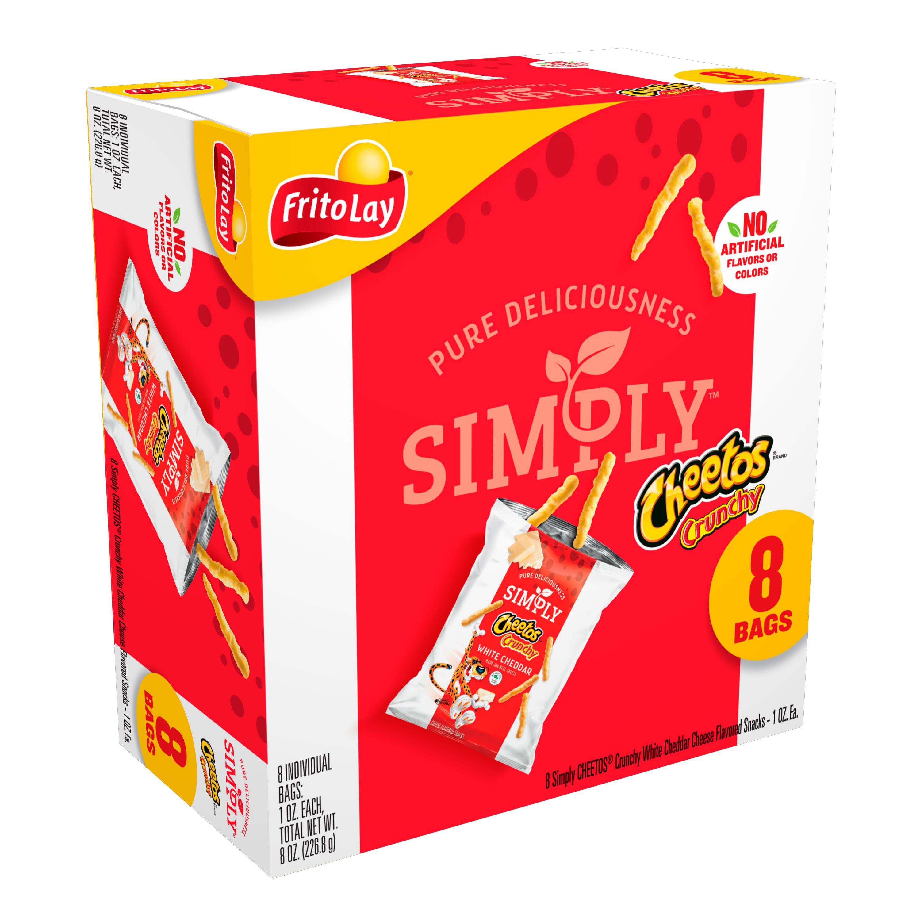Cheetos, Simply, Crunchy, White Cheddar, Cheese Flavored Snacks thumbnail