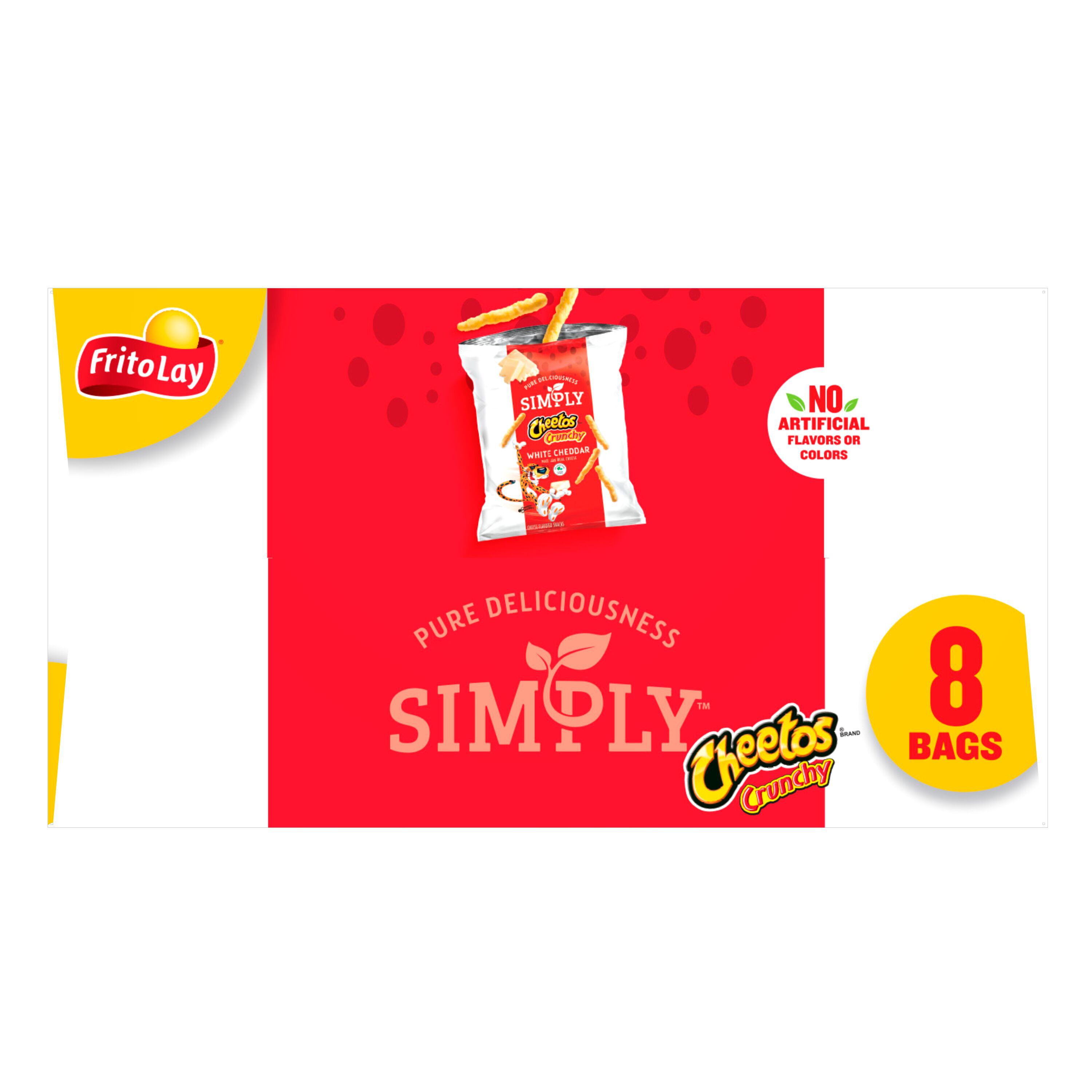 Cheetos, Simply, Crunchy, White Cheddar, Cheese Flavored Snacks thumbnail