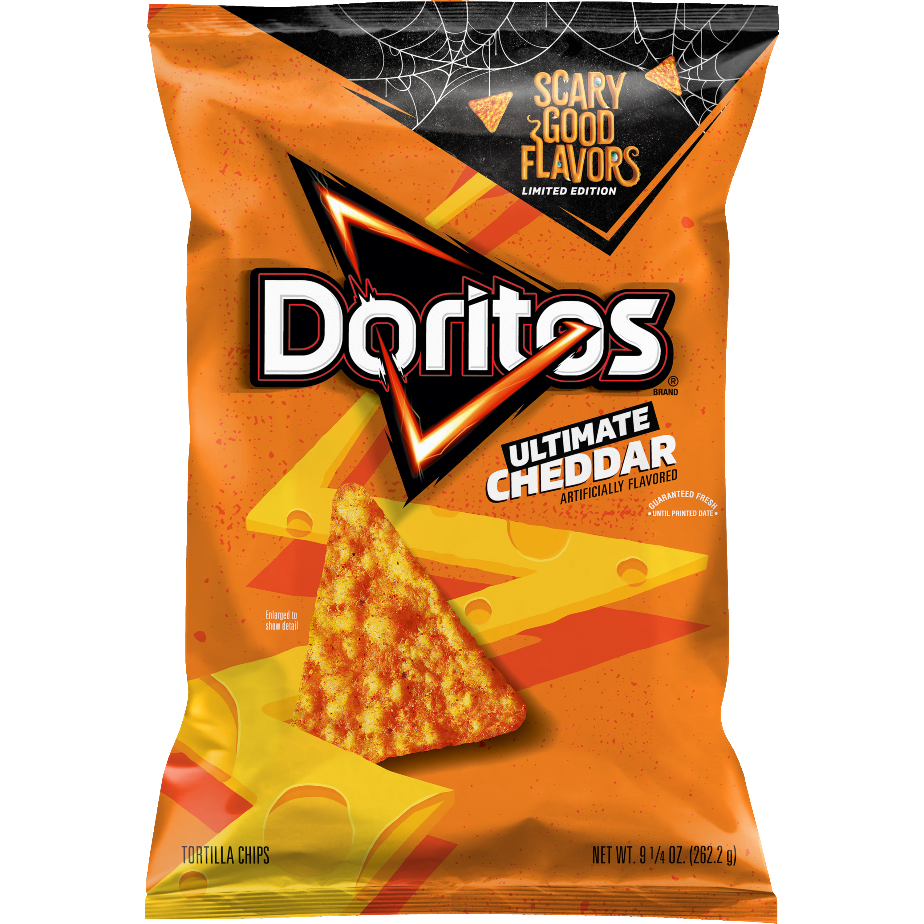Doritos, Ultimate Cheddar Artificially Flavored, Tortilla Chips