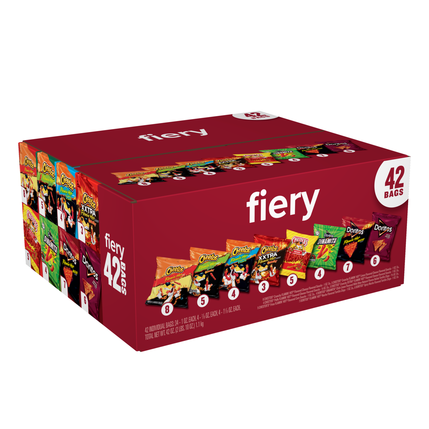Frito-Lay, Mega Size, Fiery Mix, Variety Pack