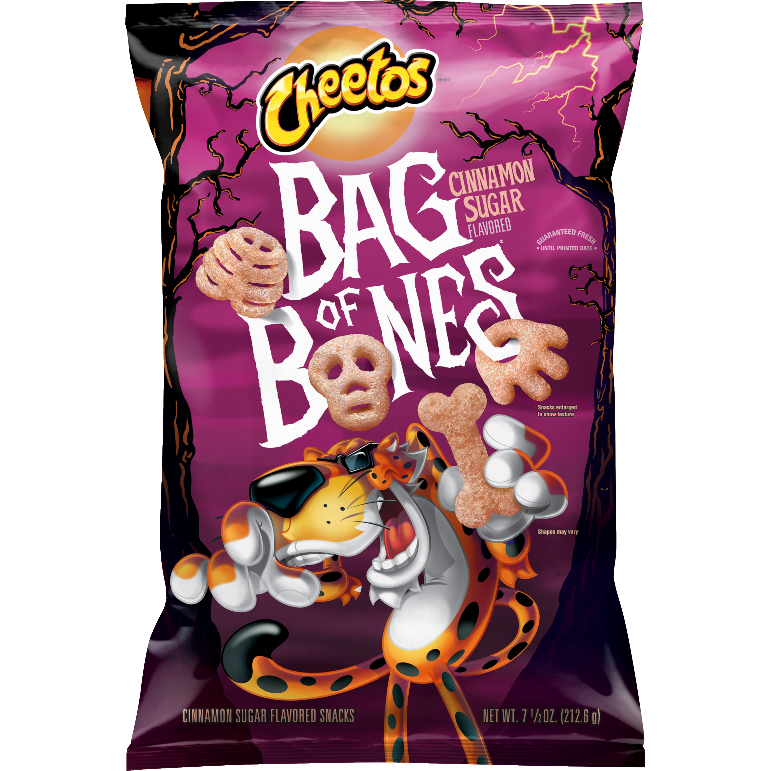 Cheetos, Bag Of Bones, Cinnamon Sugar Flavored Snacks