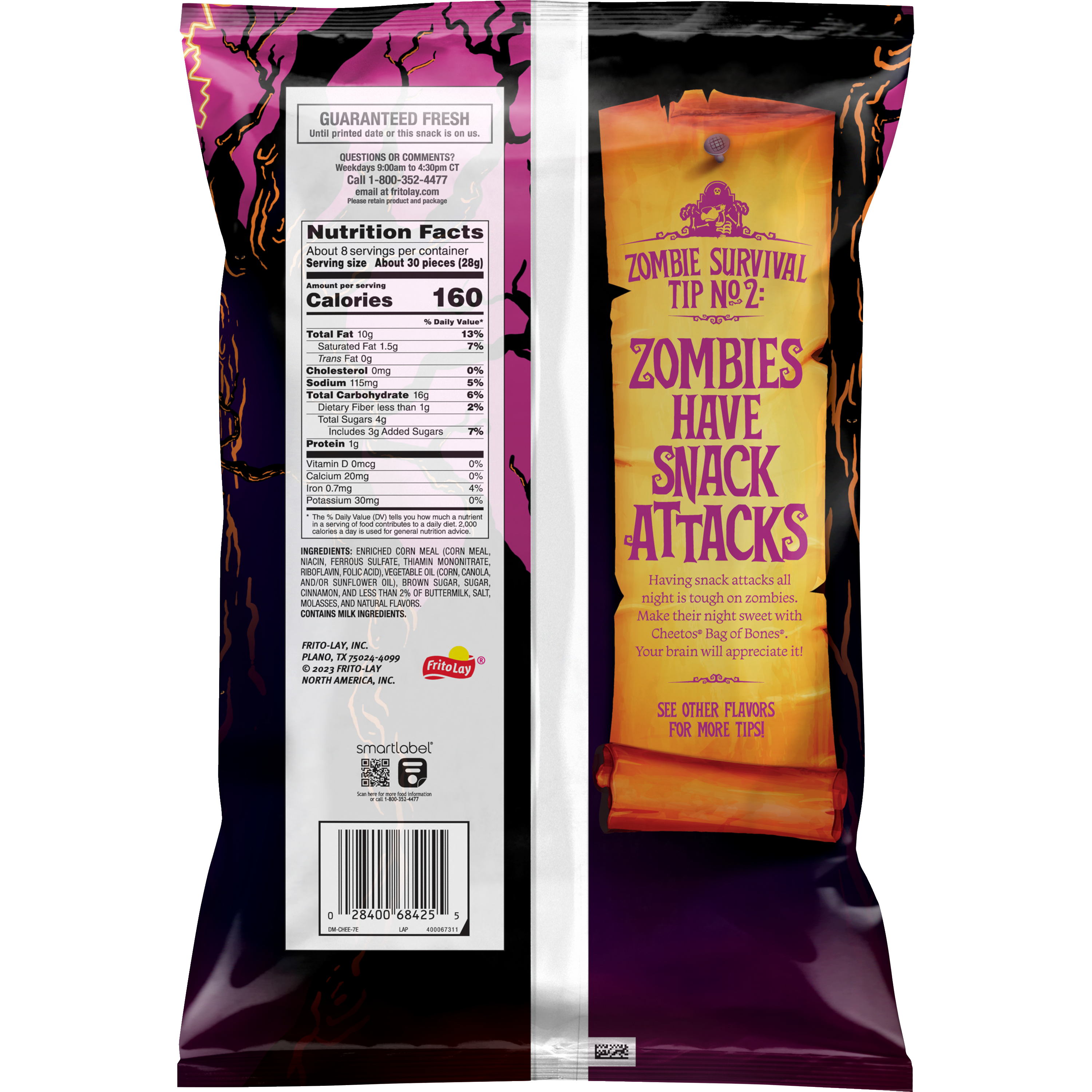 Cheetos, Bag Of Bones, Cinnamon Sugar Flavored Snacks thumbnail