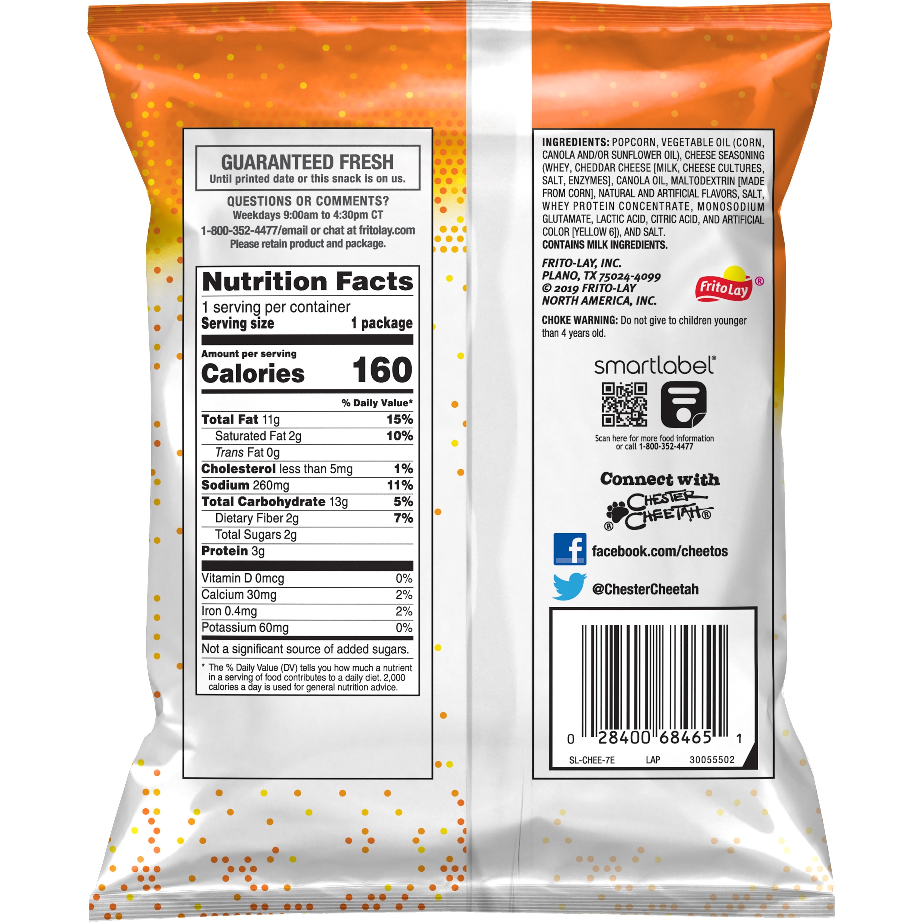 Cheetos, Cheddar Flavored, Popcorn thumbnail