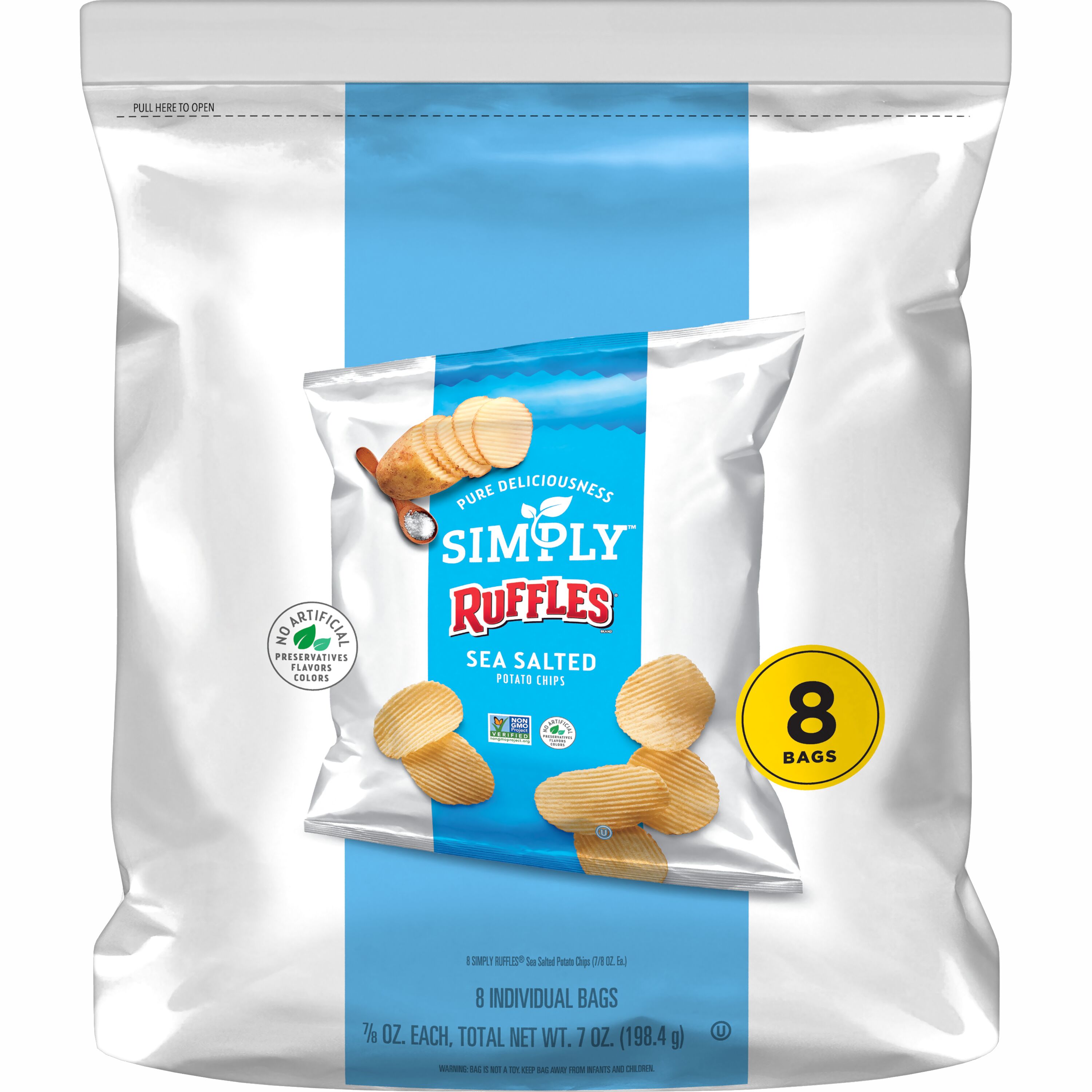 Ruffles, Simply, Sea Salted, Potato Chips thumbnail