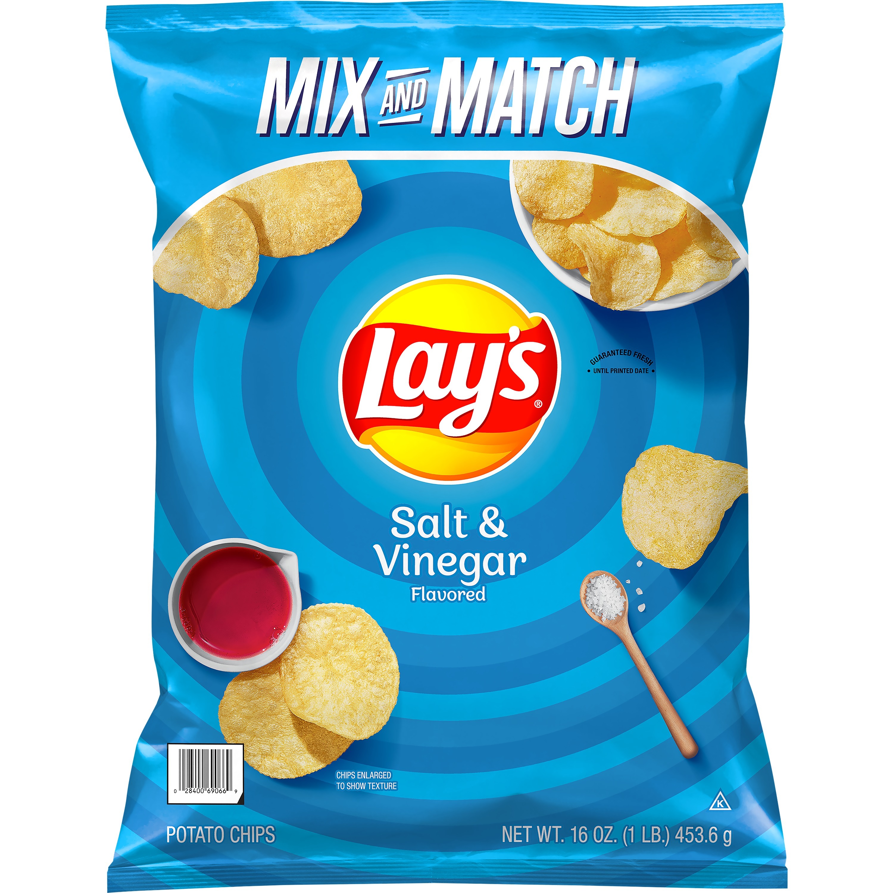 Lay's, Salt & Vinegar Flavored, Potato Chips