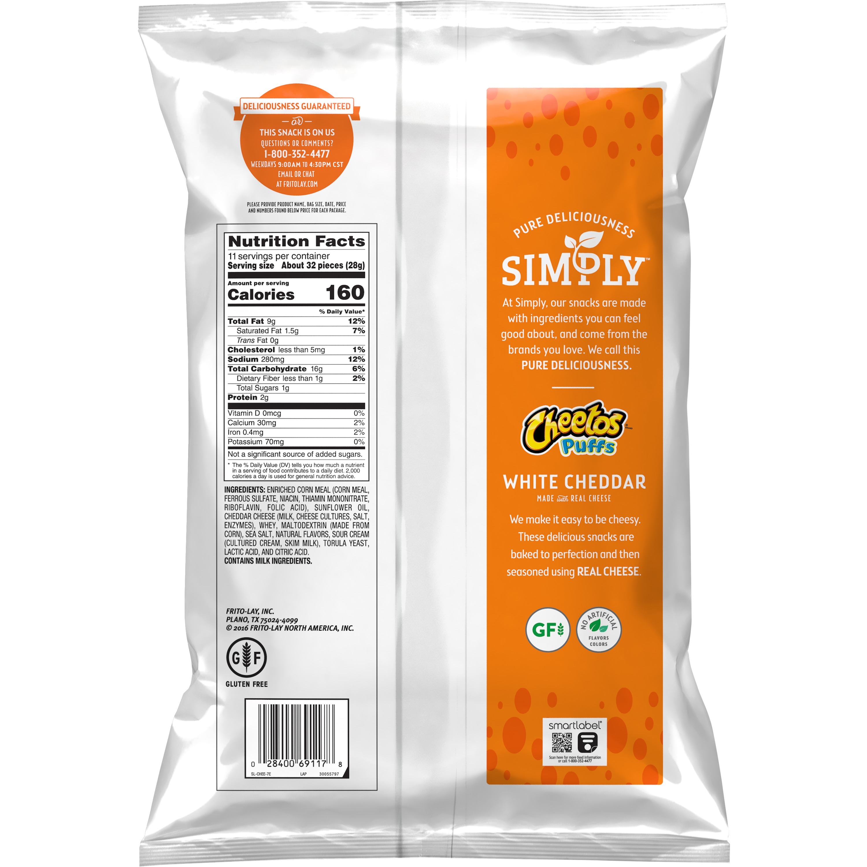 Cheetos, Simply, Puffs, White Cheddar, Cheese Flavored Snacks thumbnail
