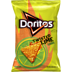 Doritos, Twisted Lime Flavored, Tortilla Chips