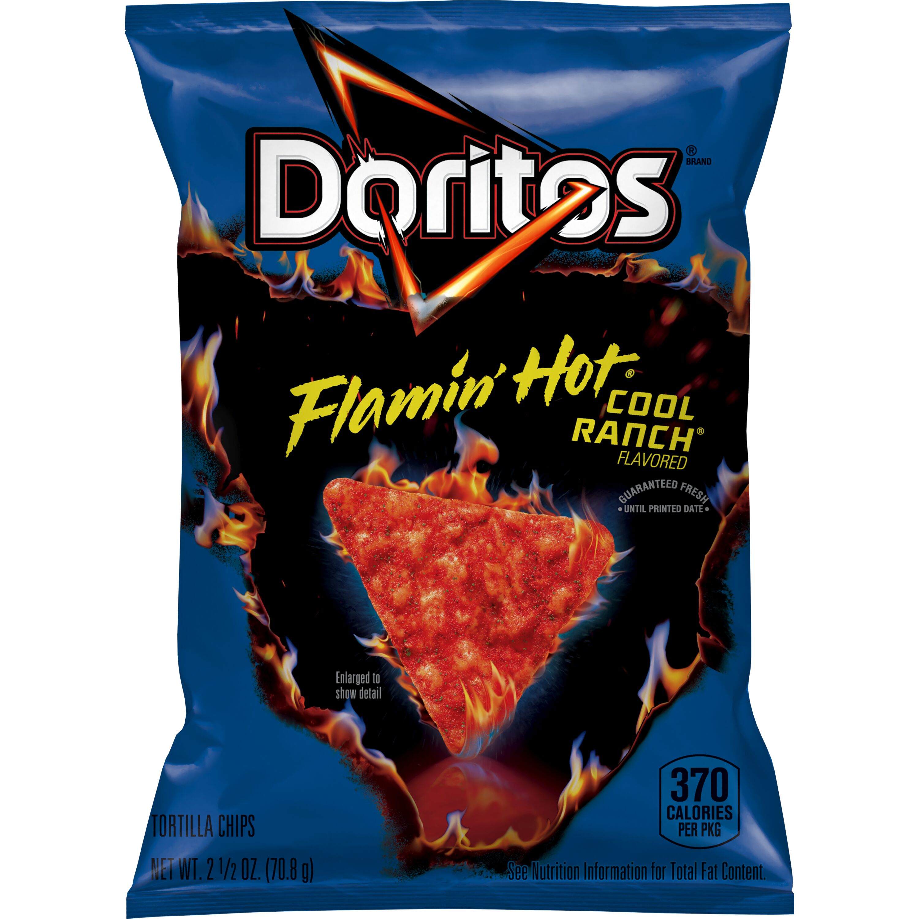 Doritos, Flamin' Hot Cool Ranch Flavored, Tortilla Chips