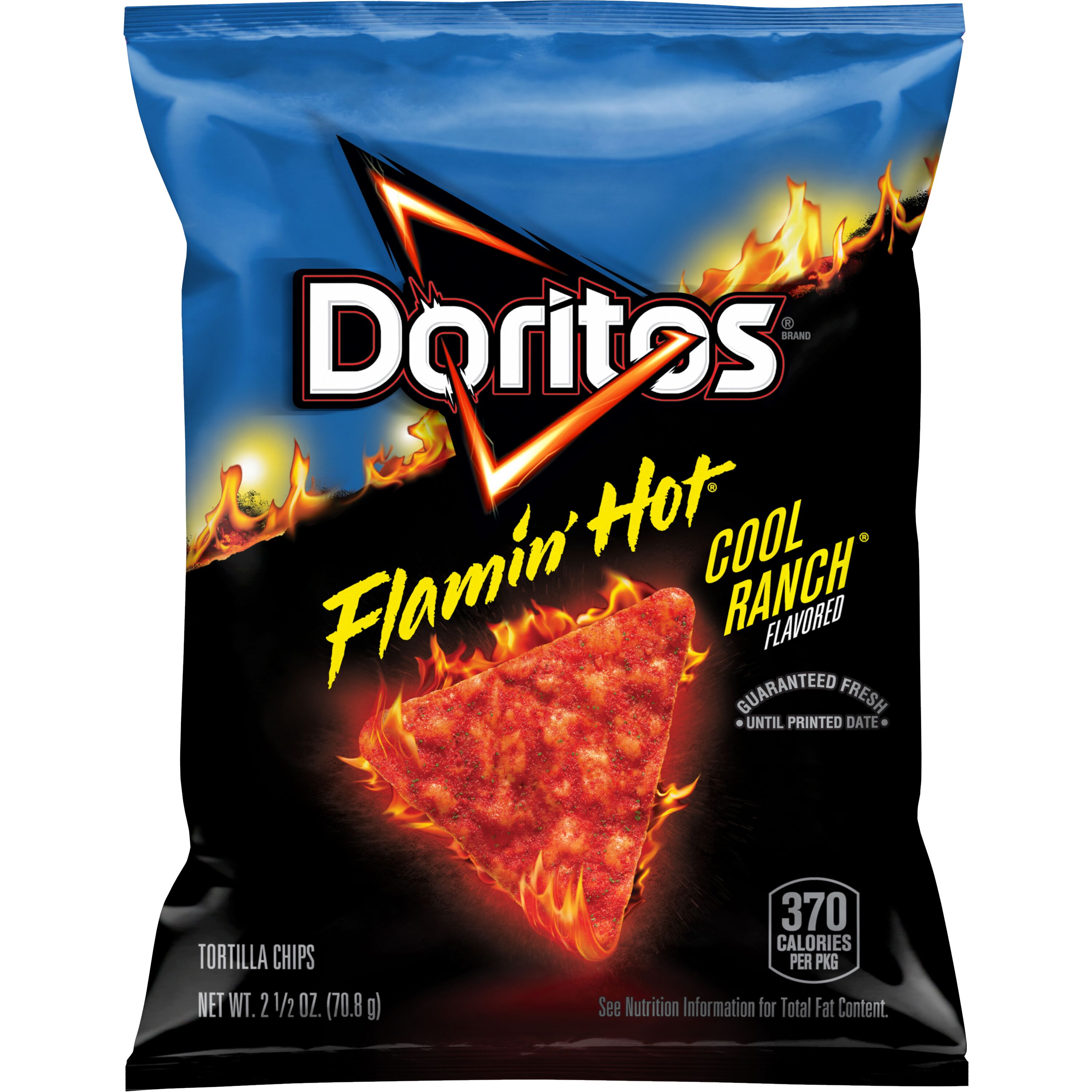 Doritos, Flamin' Hot Cool Ranch Flavored, Tortilla Chips