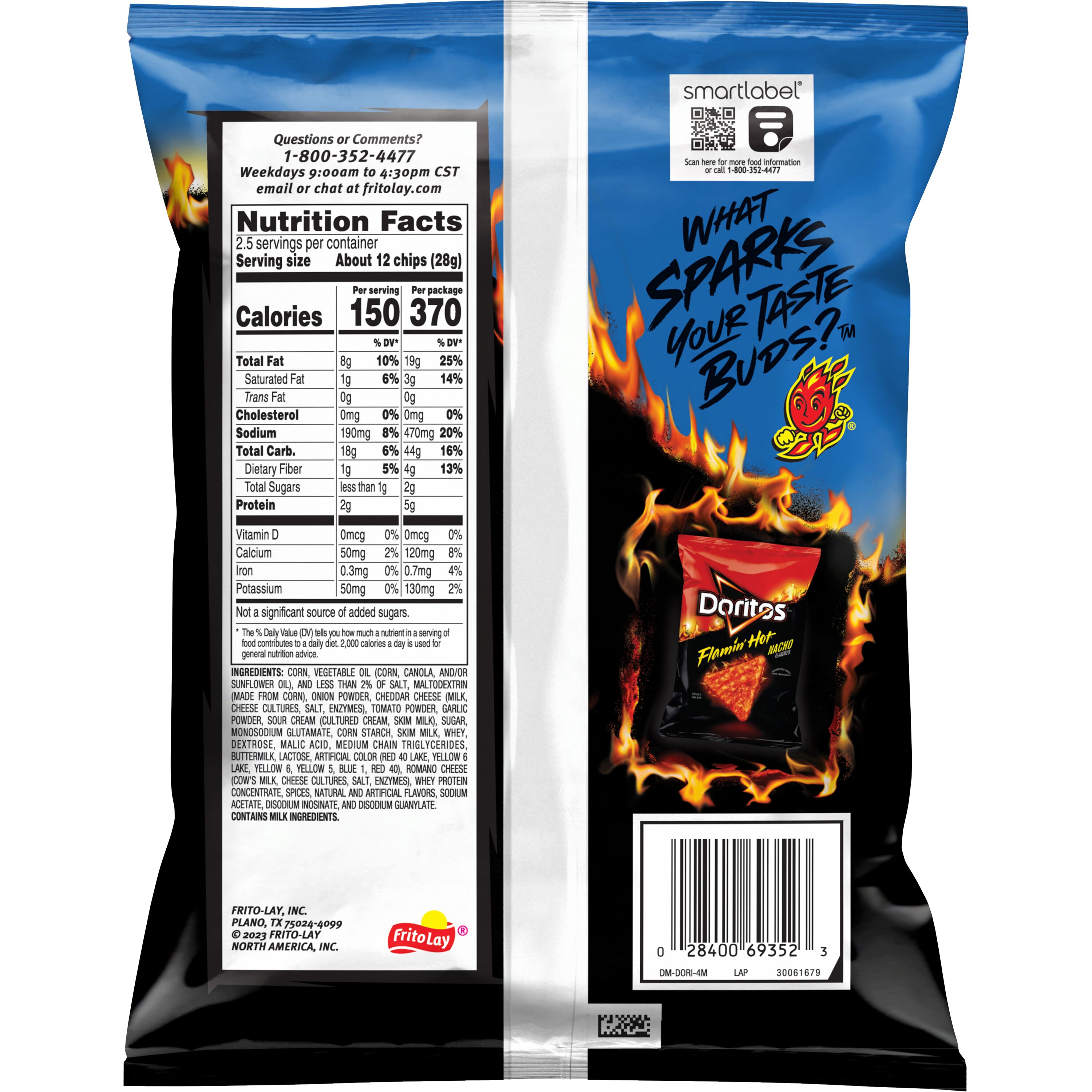 Doritos, Flamin' Hot Cool Ranch Flavored, Tortilla Chips thumbnail