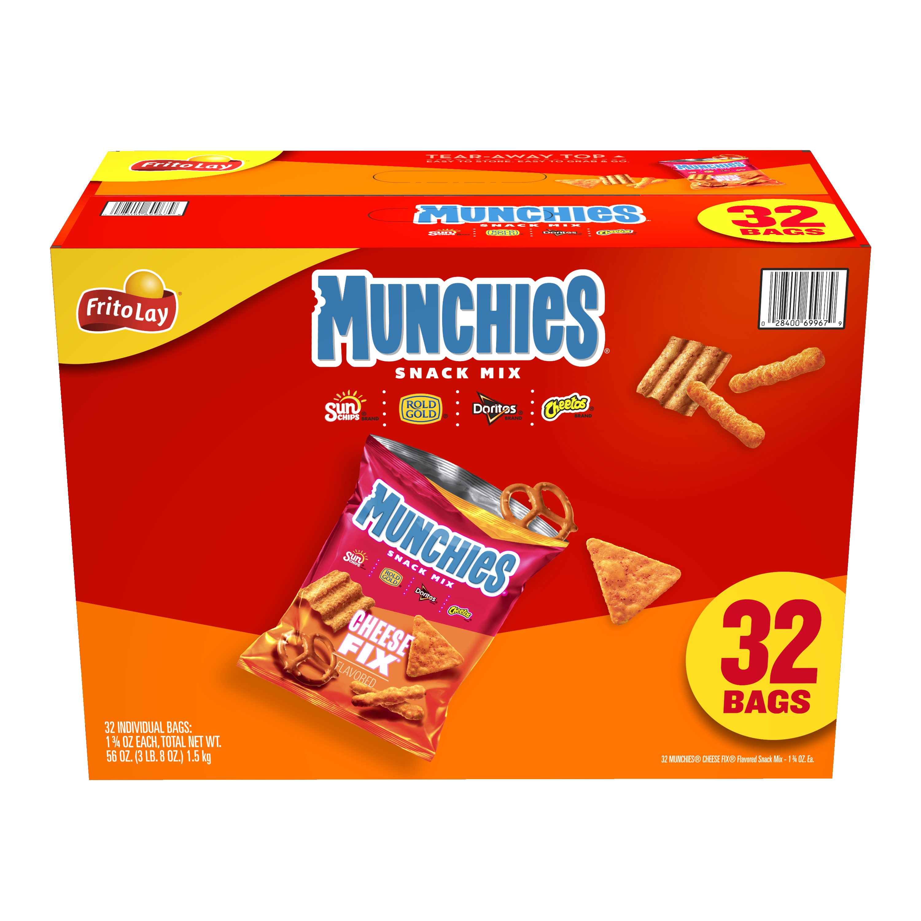 Munchies, Cheese Fix Flavored, Snack Mix