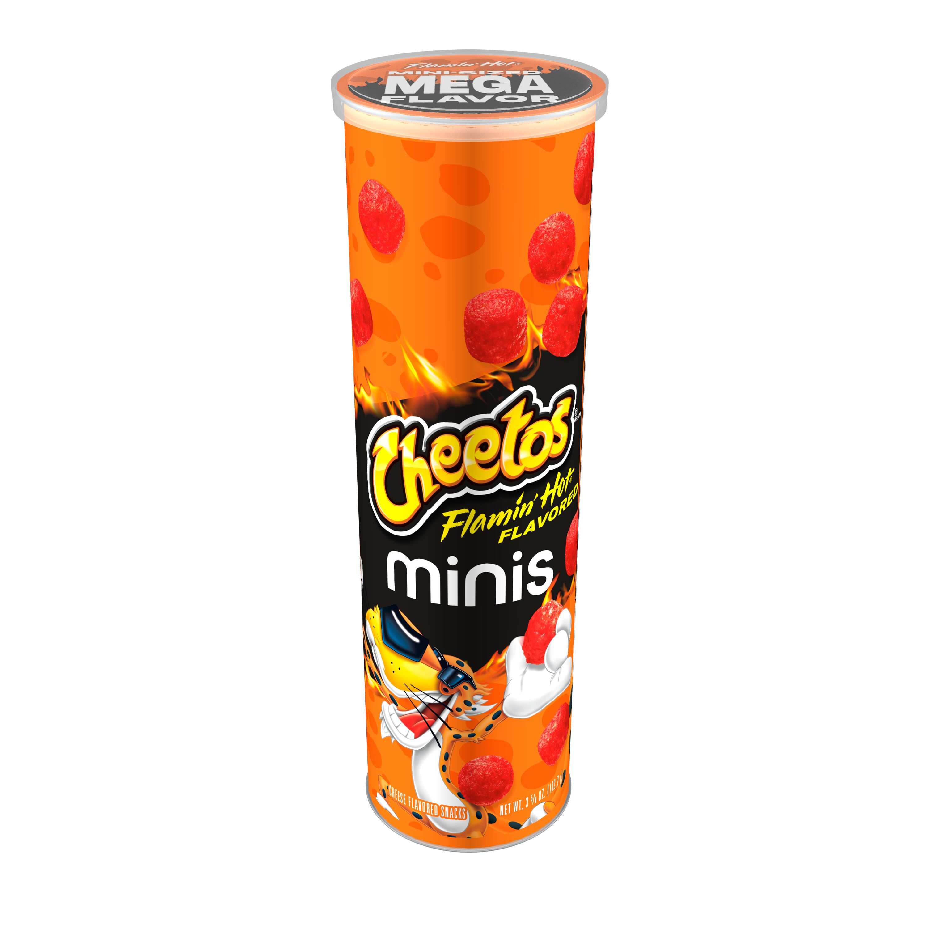 Cheetos, Minis, Flamin' Hot Flavored, Cheese Flavored Snacks thumbnail