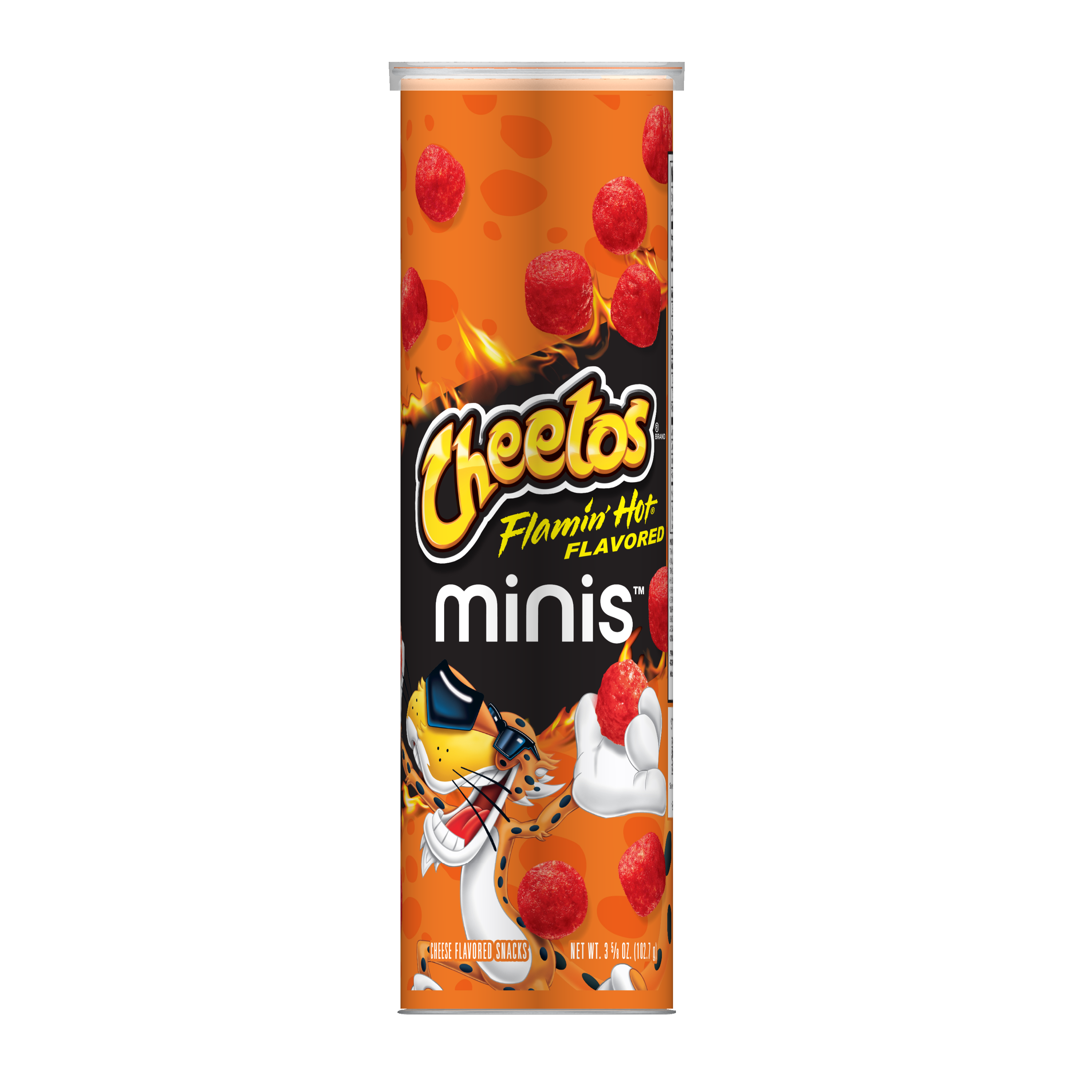 Cheetos, Minis, Flamin' Hot Flavored, Cheese Flavored Snacks thumbnail