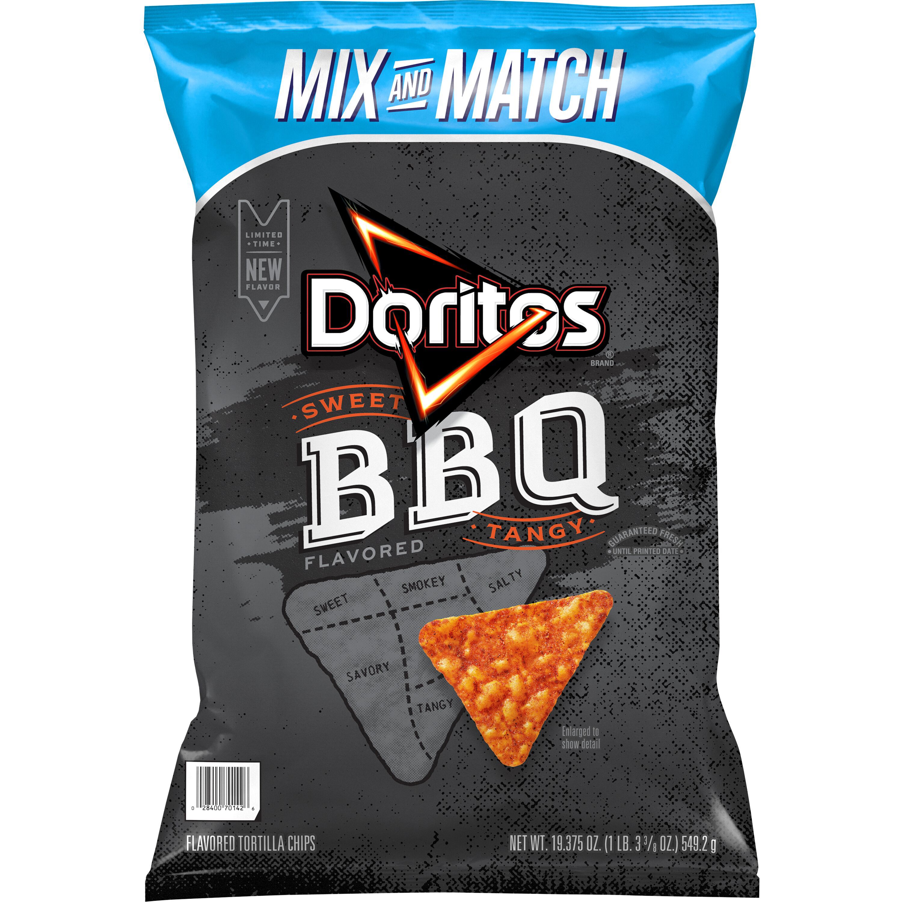 Doritos, Sweet Tangy BBQ, Flavored Tortilla Chips
