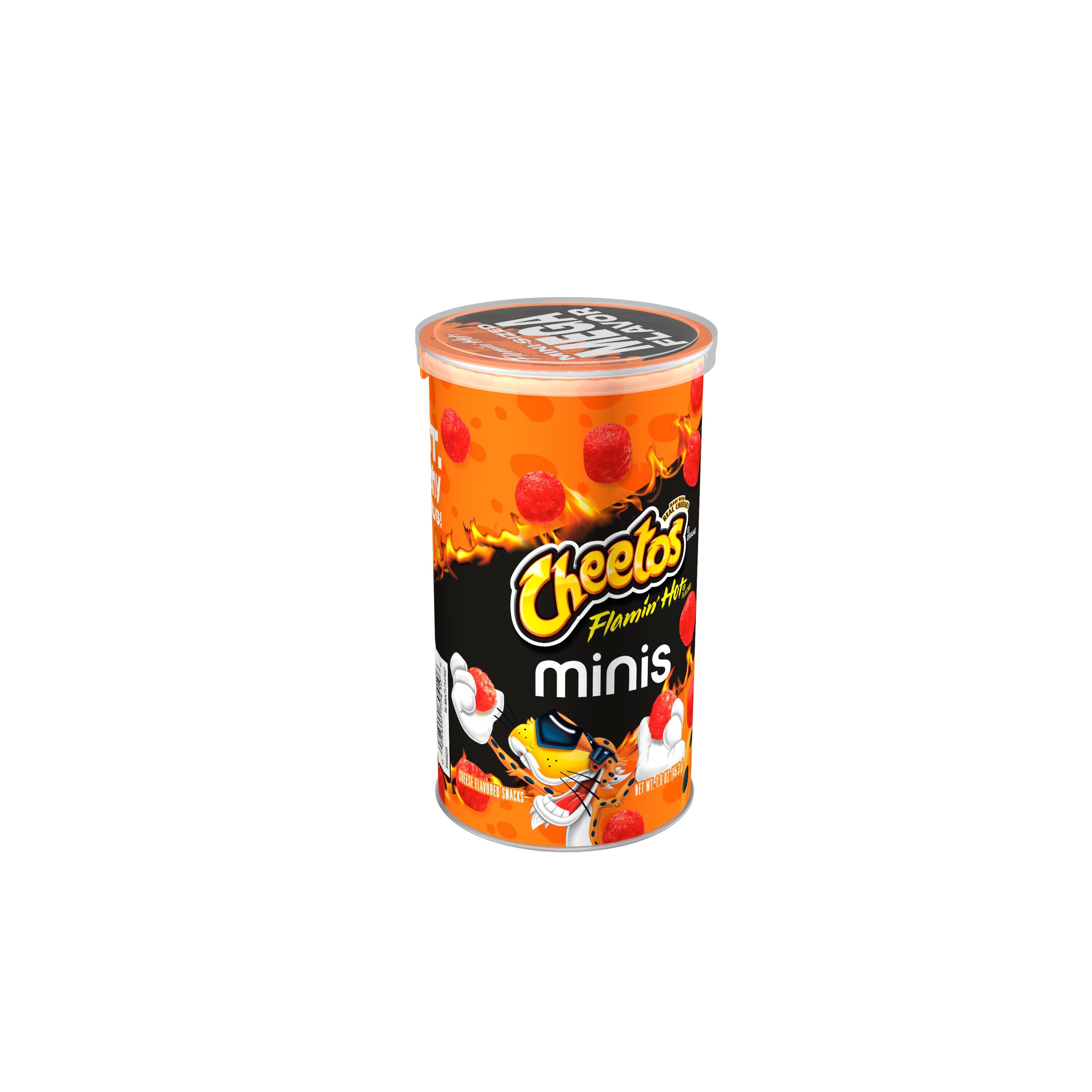 Cheetos, Minis, Flamin' Hot Flavored, Cheese Flavored Snacks thumbnail
