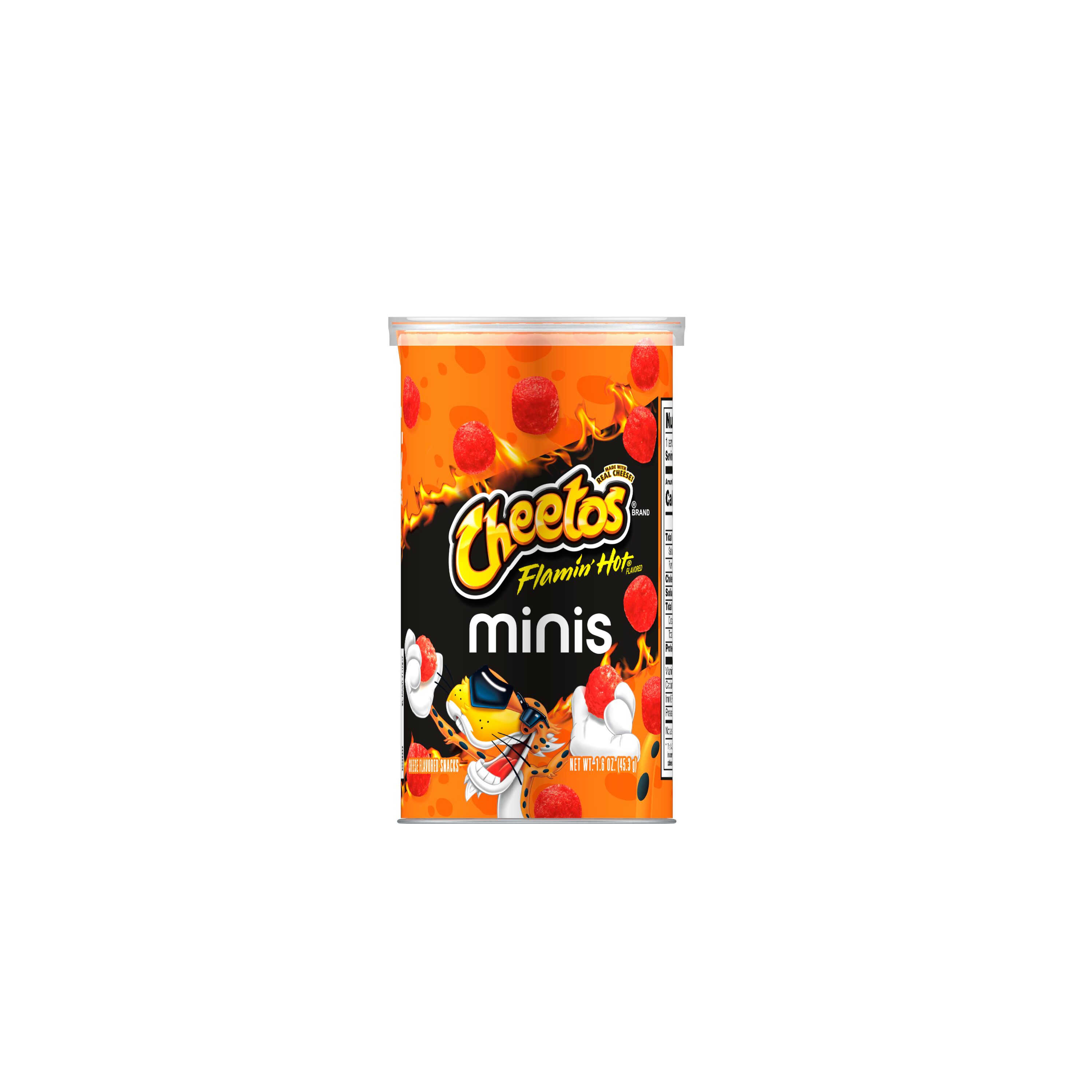 Cheetos, Minis, Flamin' Hot Flavored, Cheese Flavored Snacks