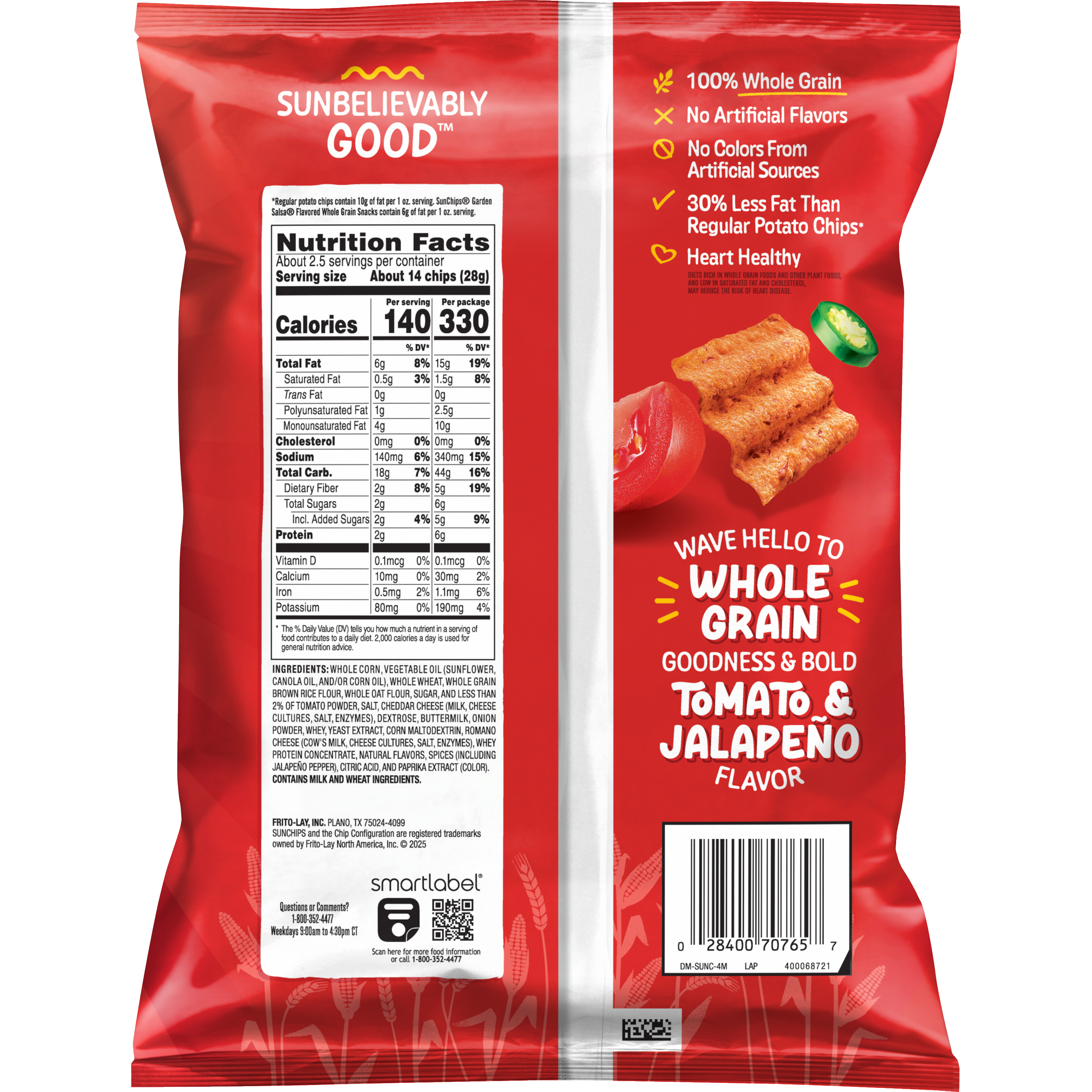 SunChips, Garden Salsa Flavored, Whole Grain Snacks thumbnail