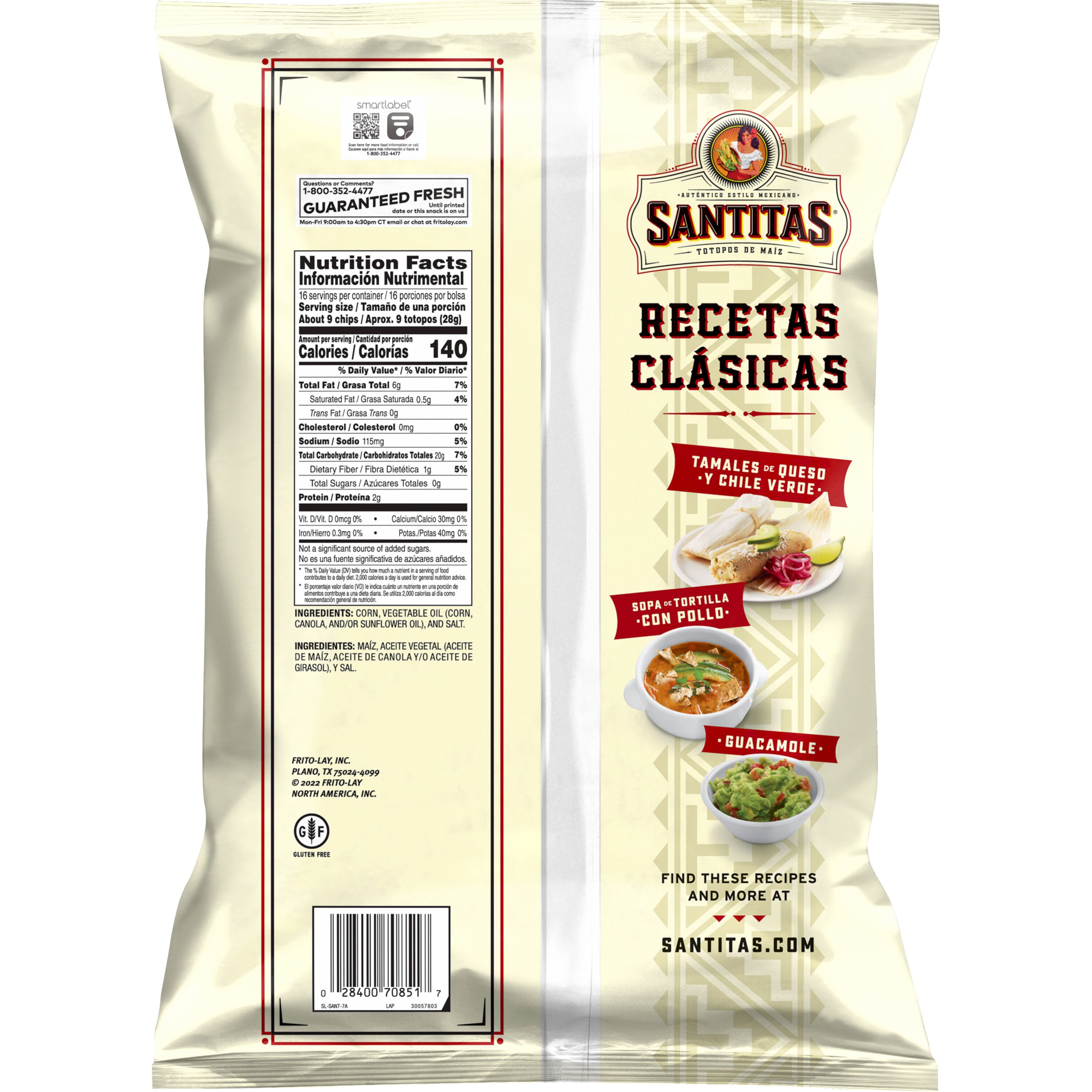 Santitas, White Corn Tortilla Chips thumbnail