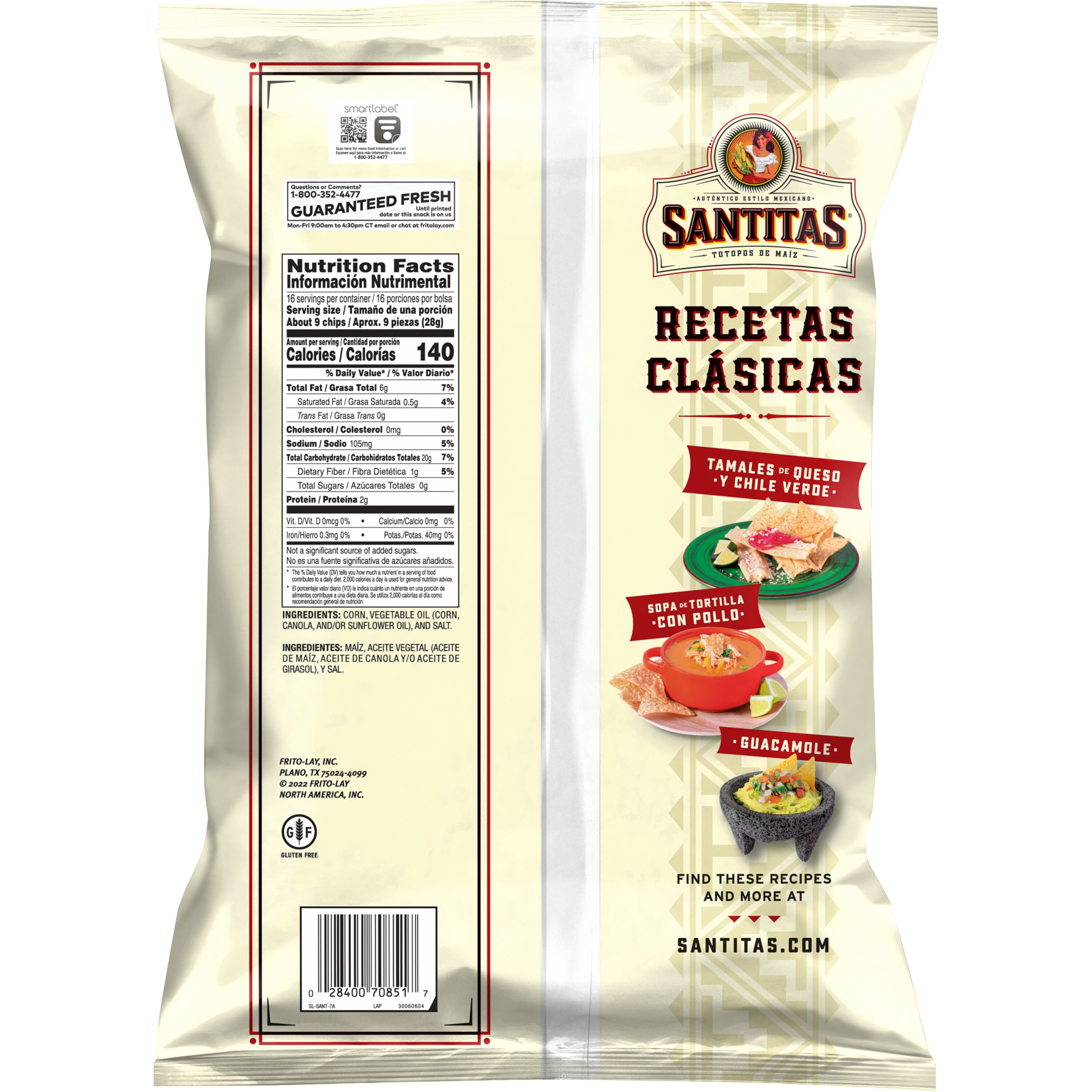 Santitas, White Corn Tortilla Chips thumbnail