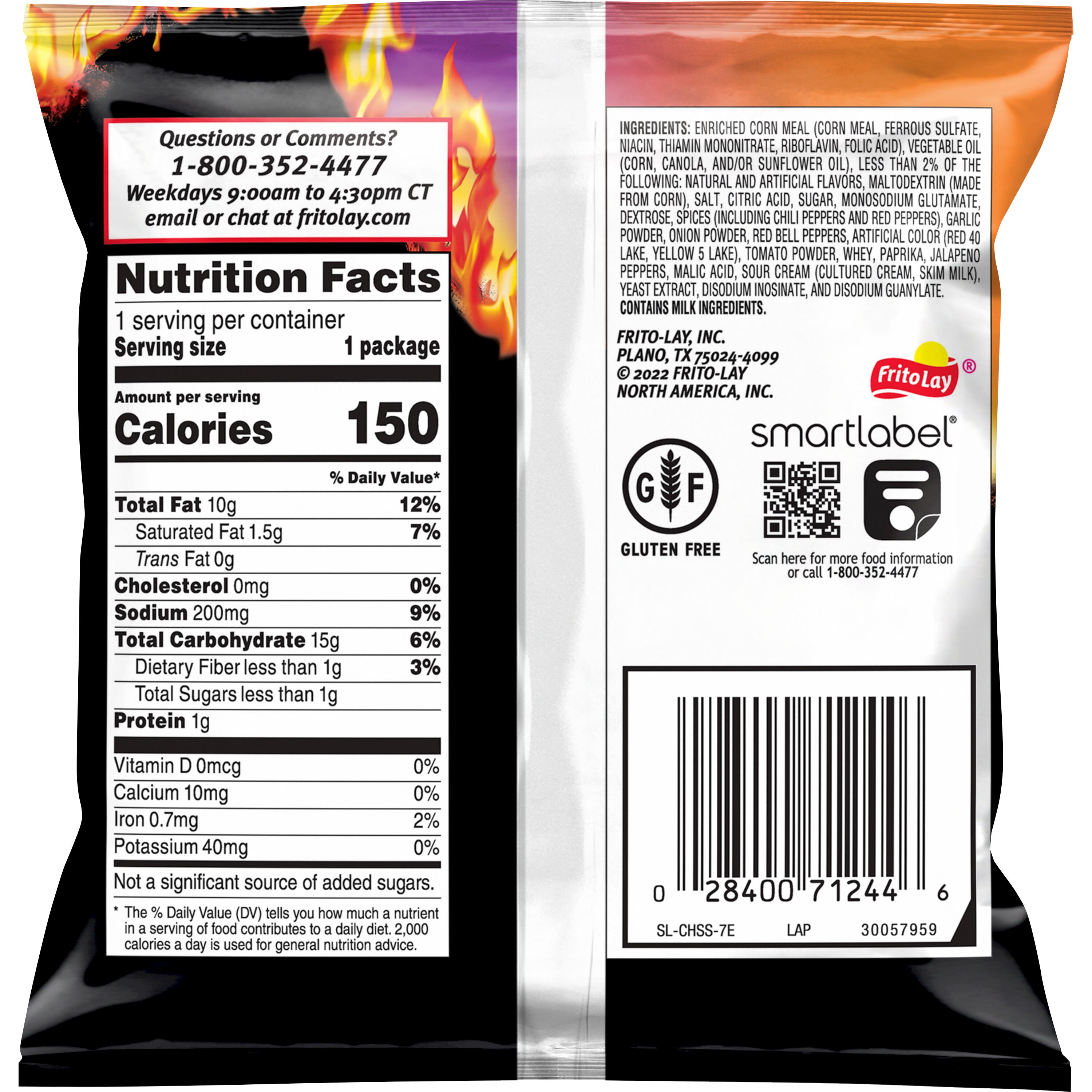 Cheetos, Flamin' Hot Flavored, Tangy Chili Fusion, Cheese Flavored Snacks thumbnail