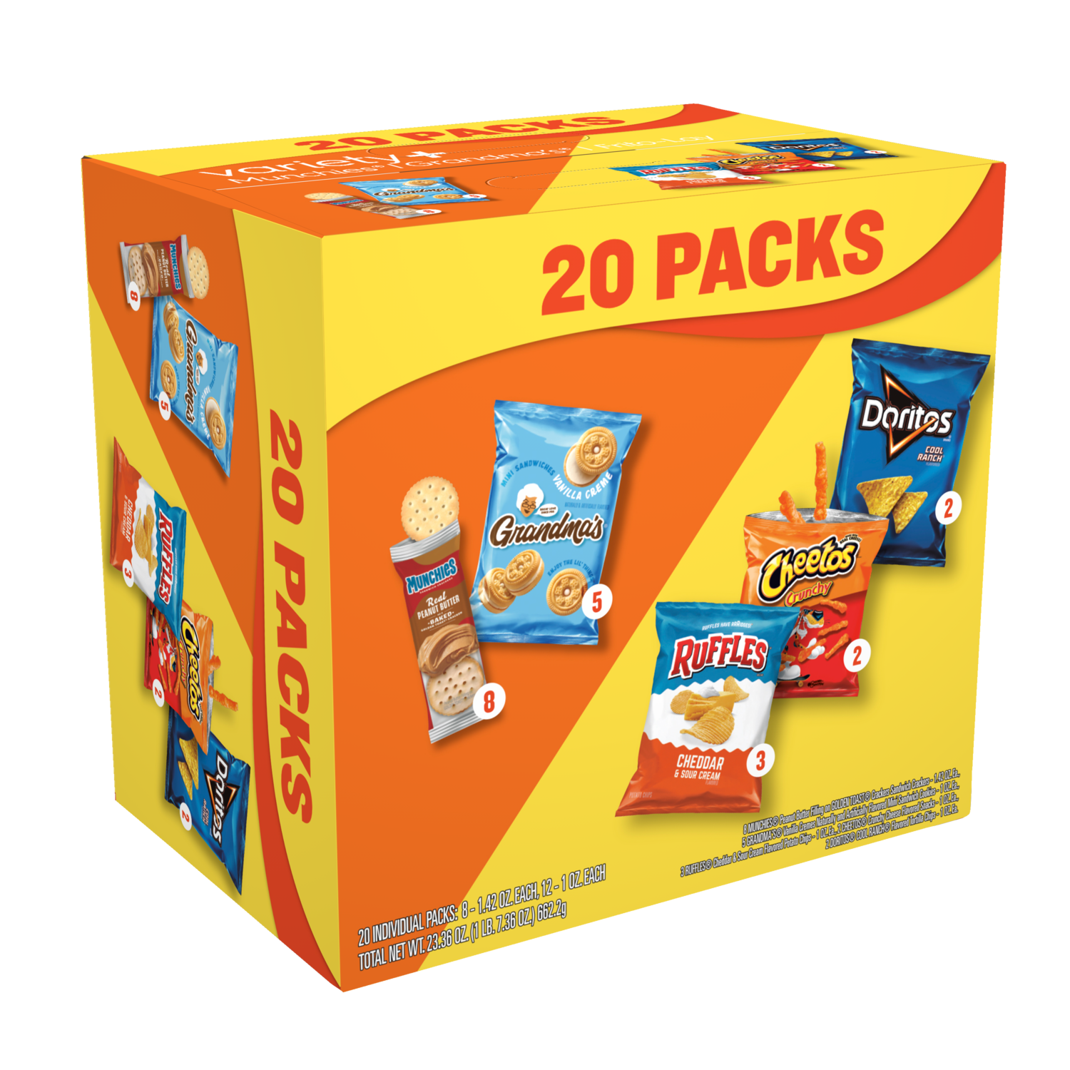 Frito-Lay, Variety + , Munchies, Grandma's, Frito-Lay Variety Pack