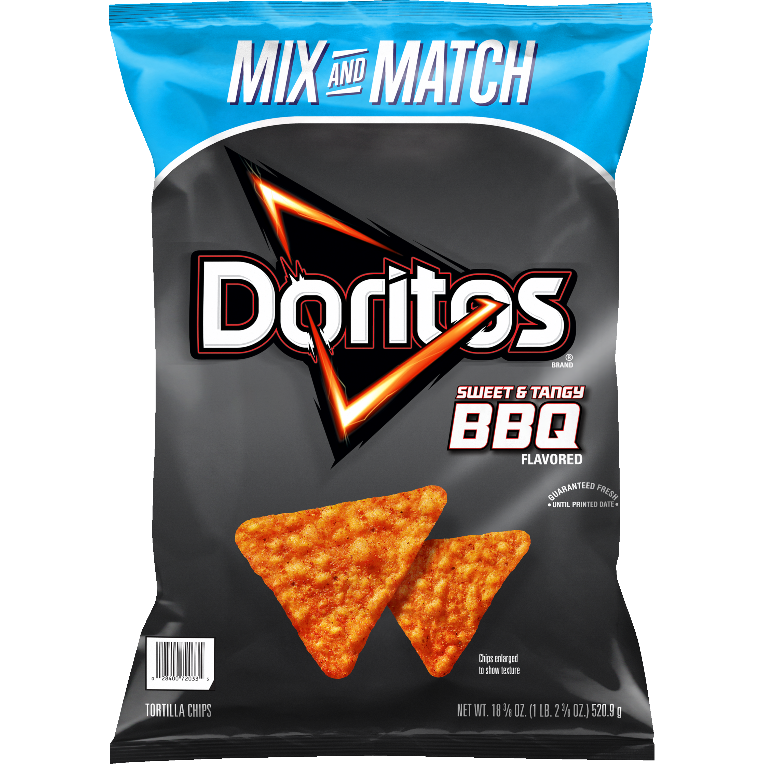 Doritos, Sweet & Tangy BBQ Flavored, Tortilla Chips