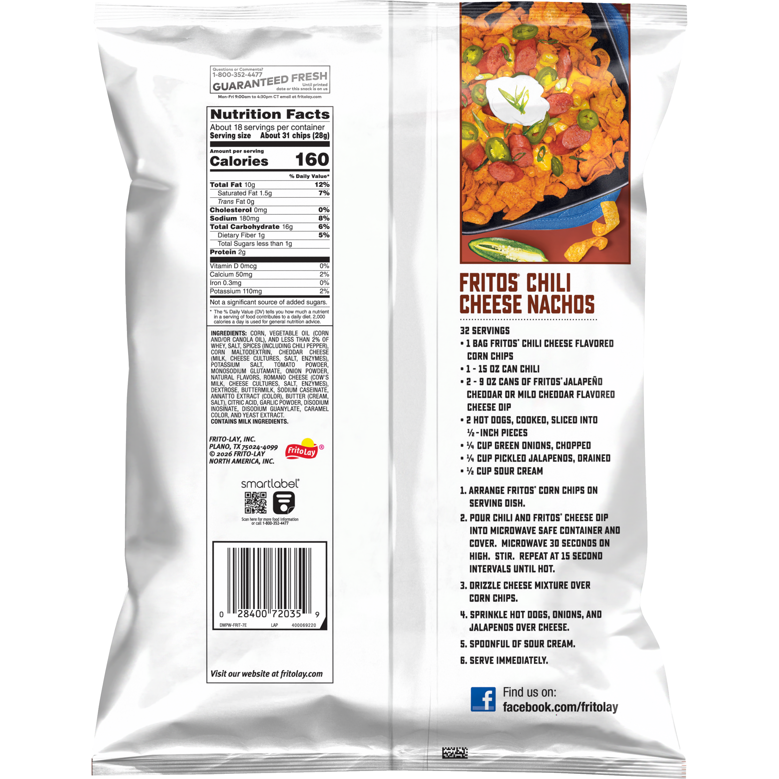 Fritos, Chili Cheese Flavored, Corn Chips thumbnail